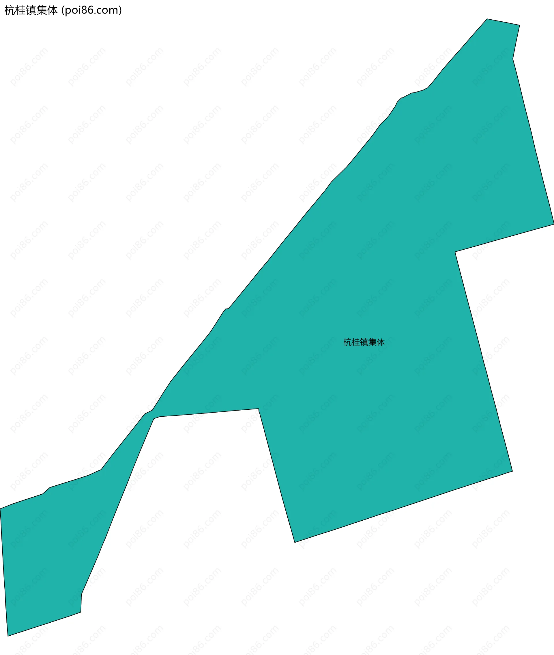 杭桂镇集体边界地图