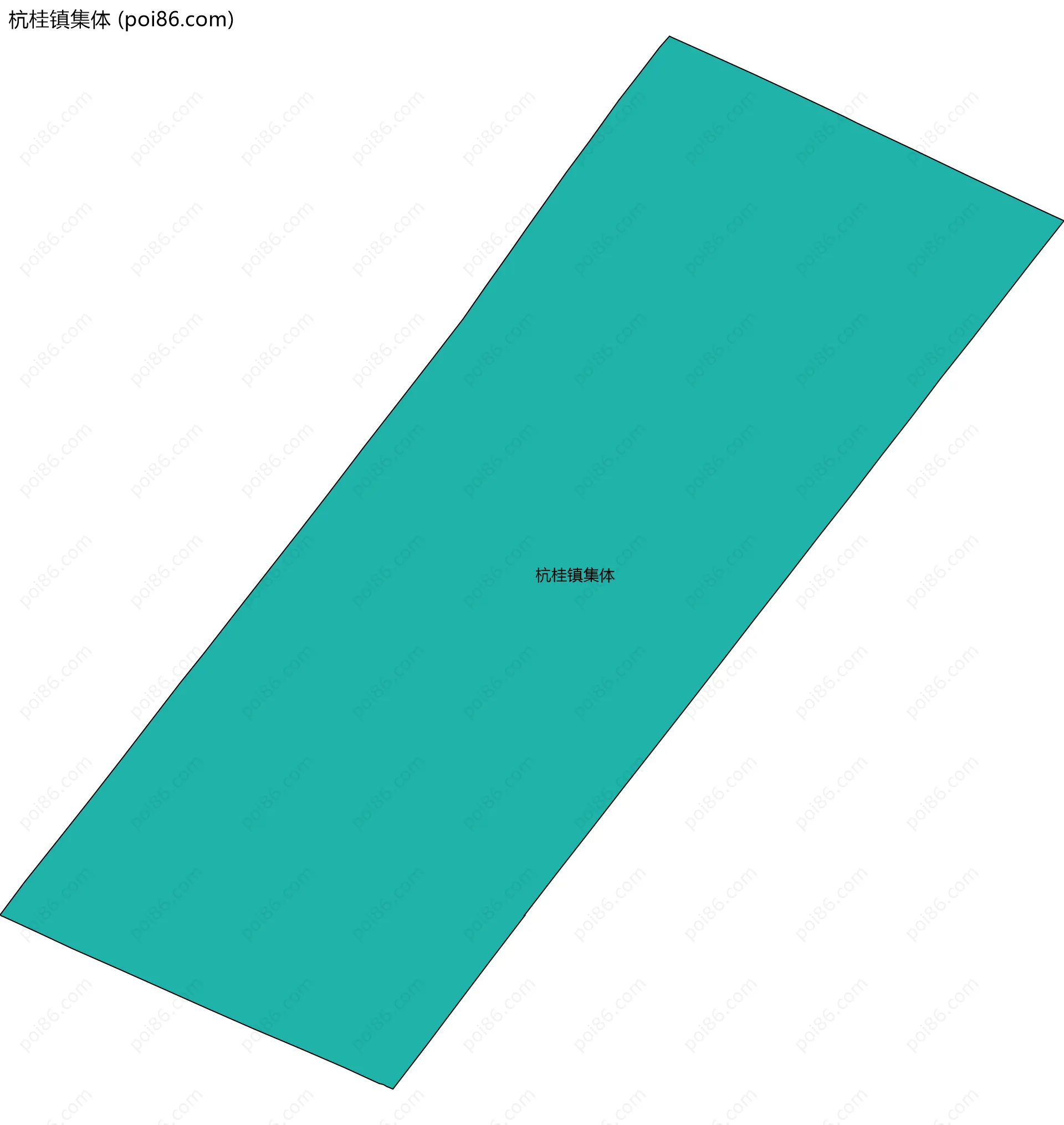 杭桂镇集体边界地图