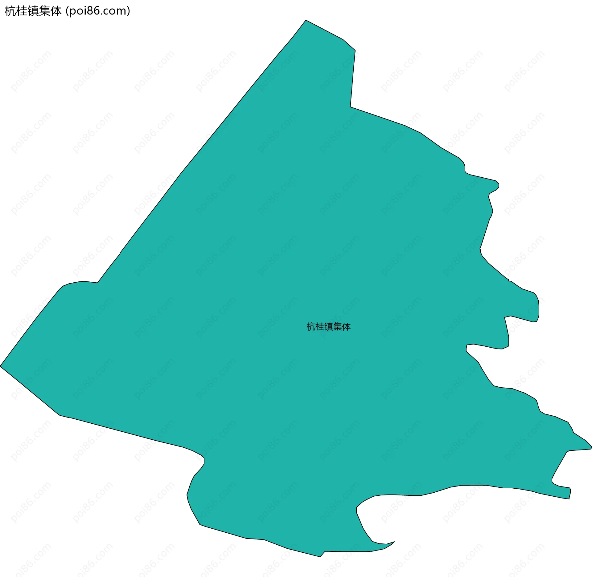 杭桂镇集体边界地图
