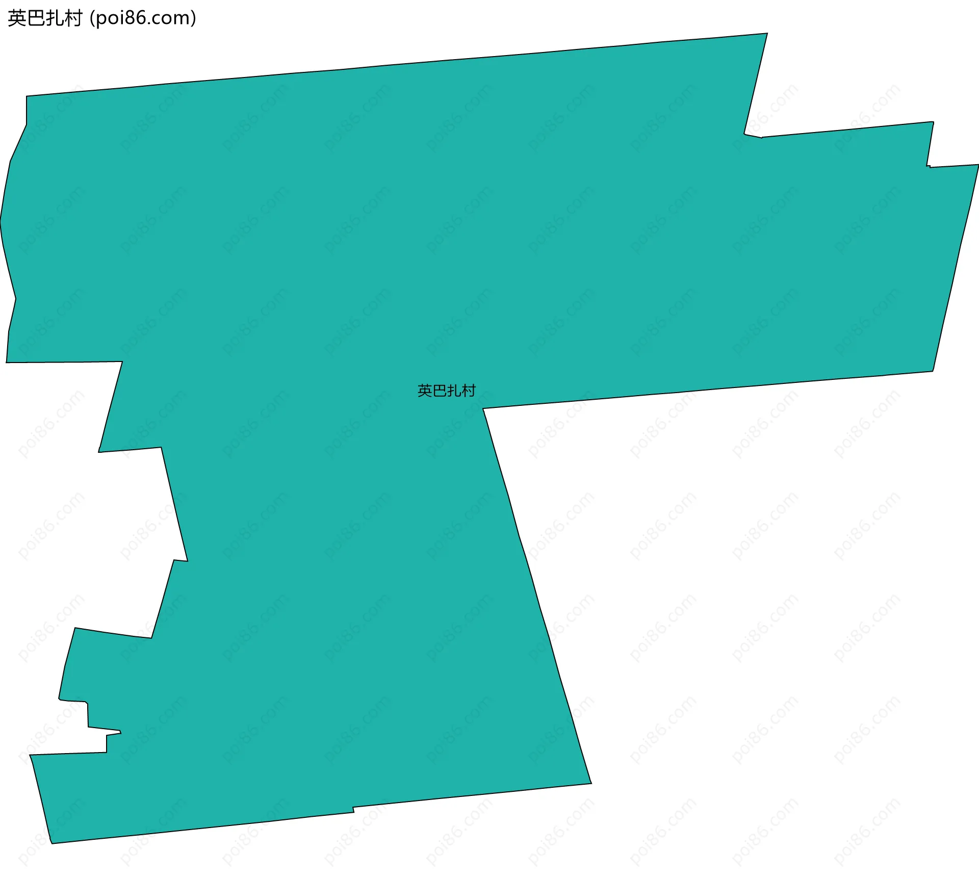 英巴扎村边界地图