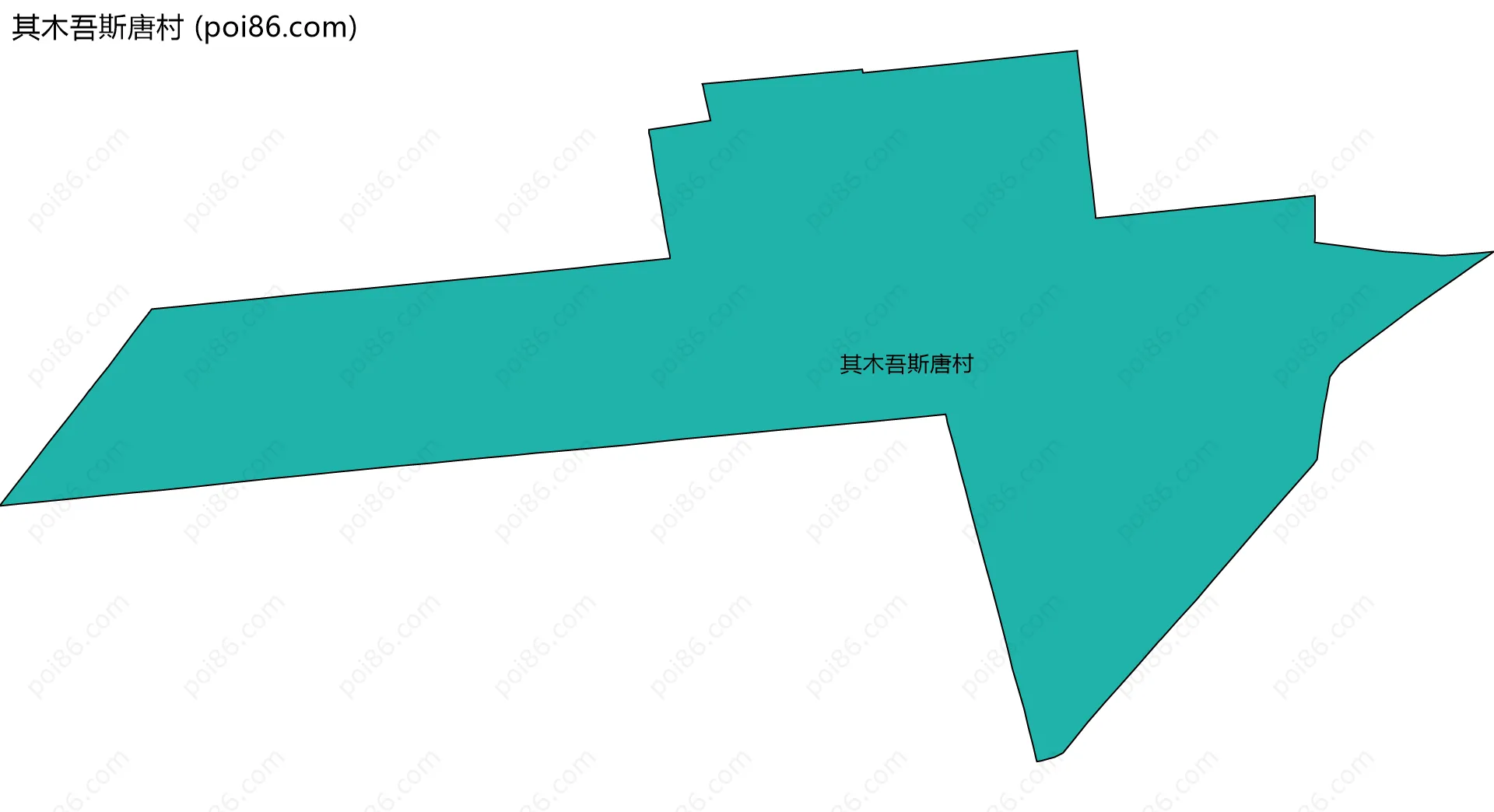 其木吾斯唐村边界地图