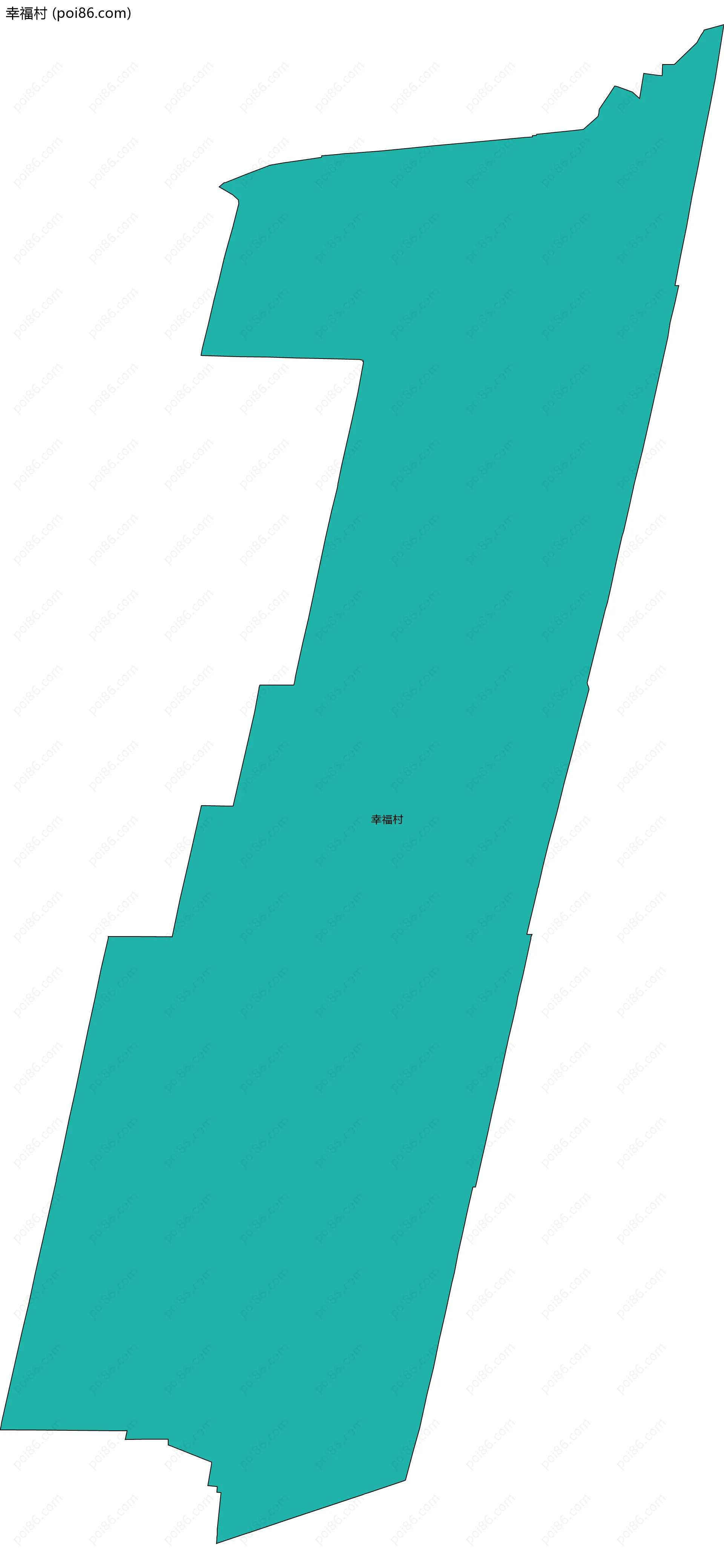 幸福村边界地图