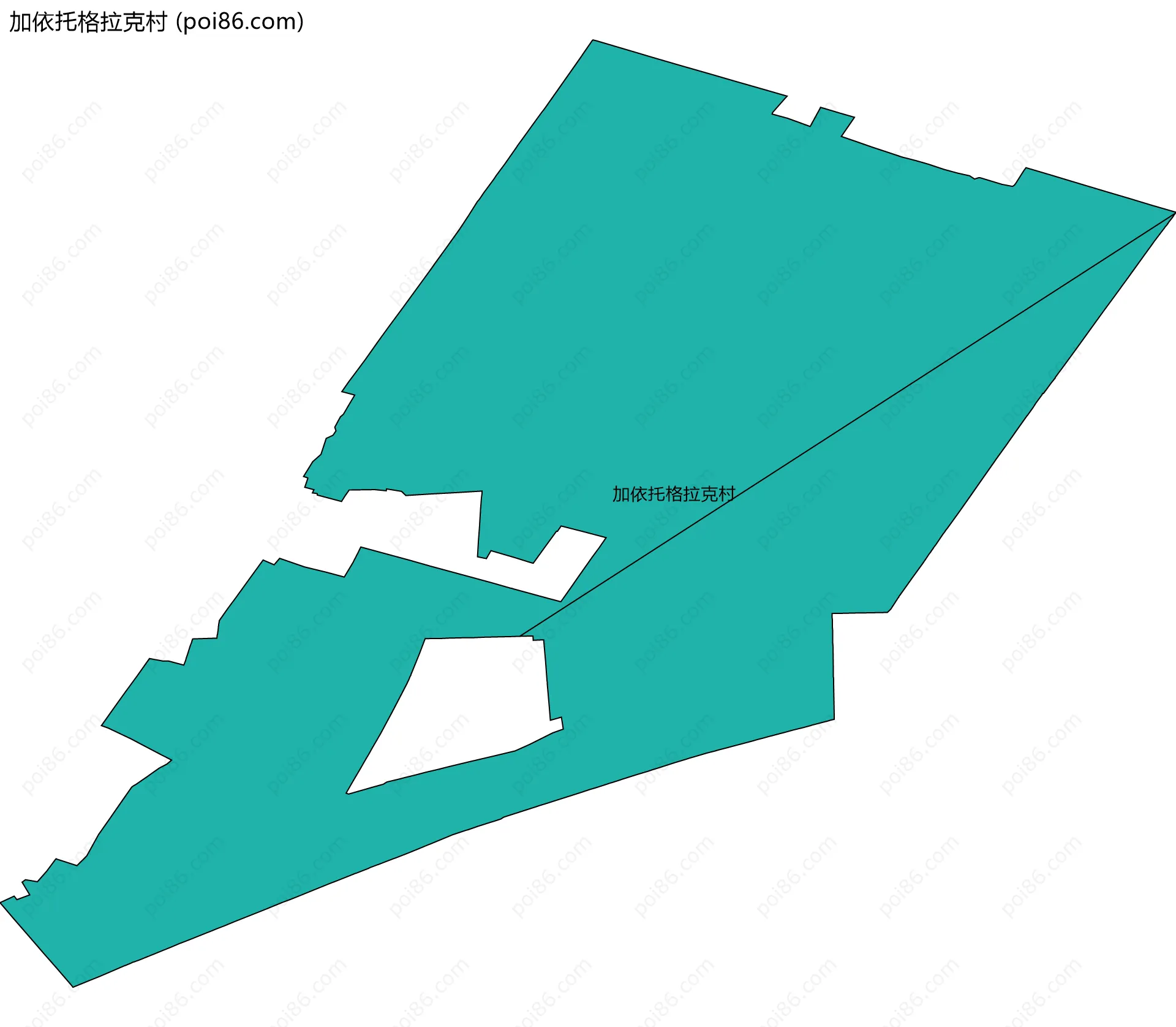加依托格拉克村边界地图