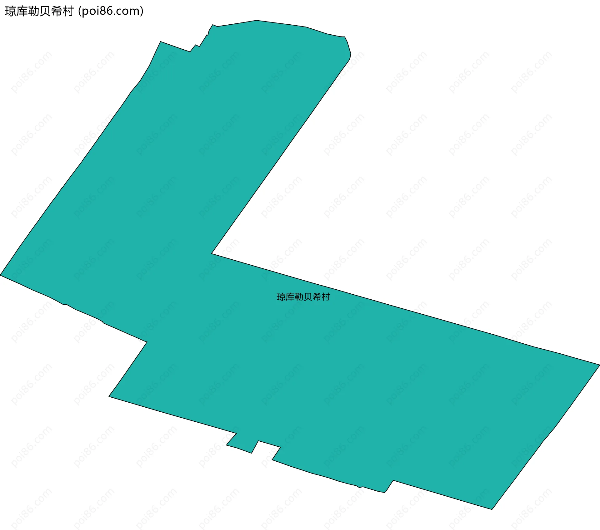 琼库勒贝希村边界地图
