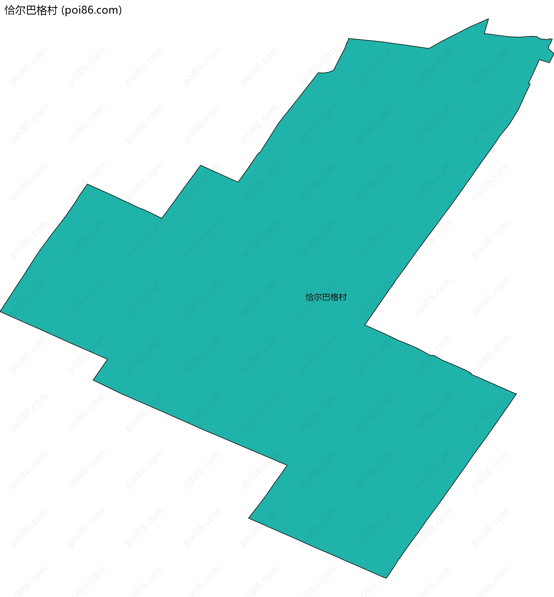 恰尔巴格村边界地图