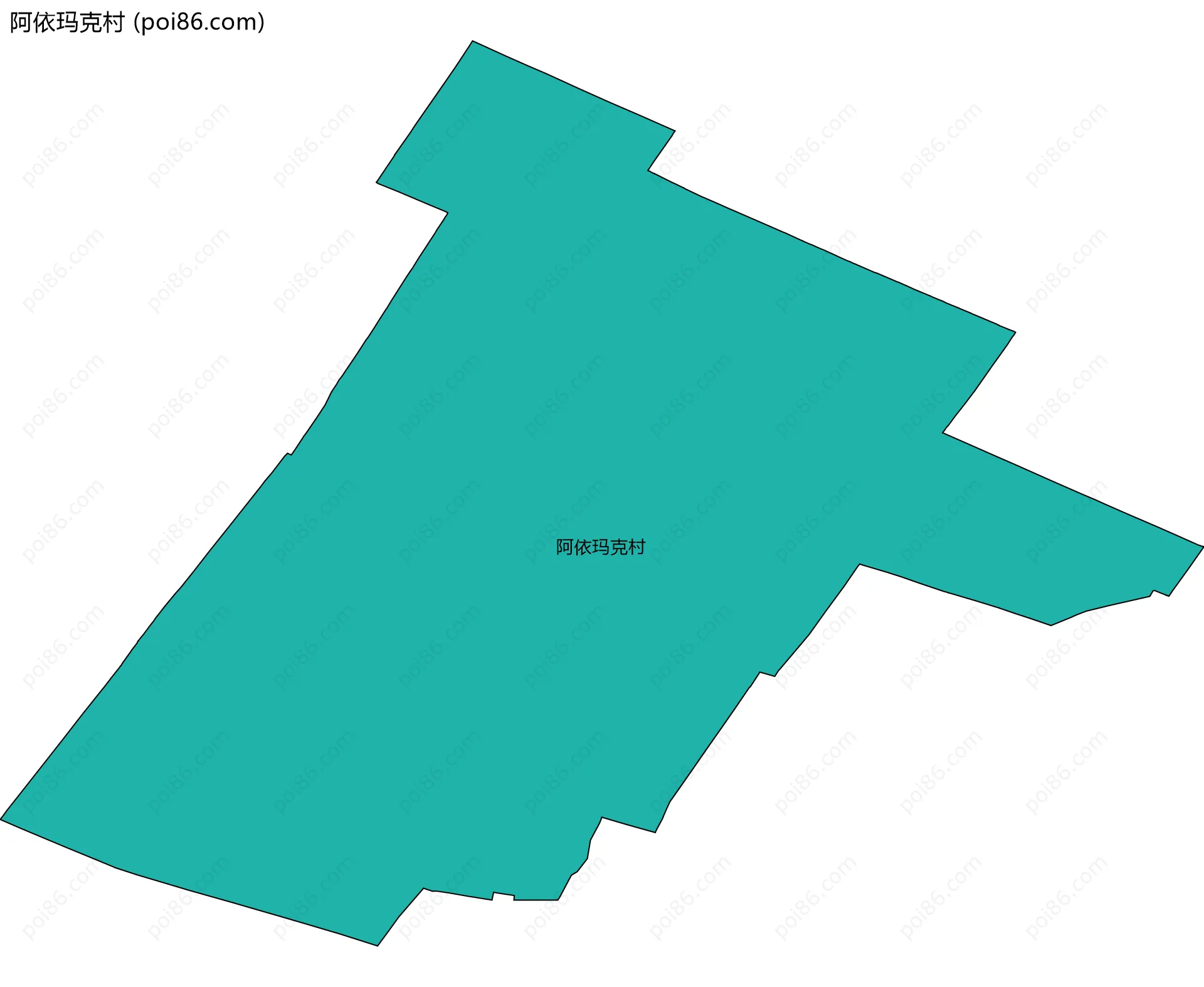 阿依玛克村边界地图