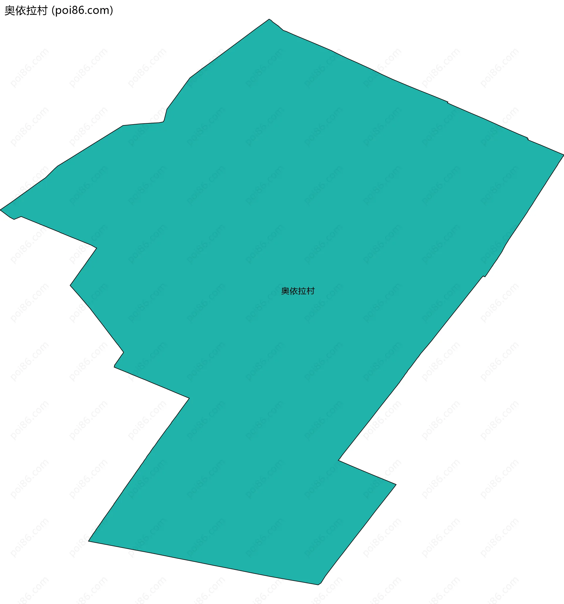 奥依拉村边界地图