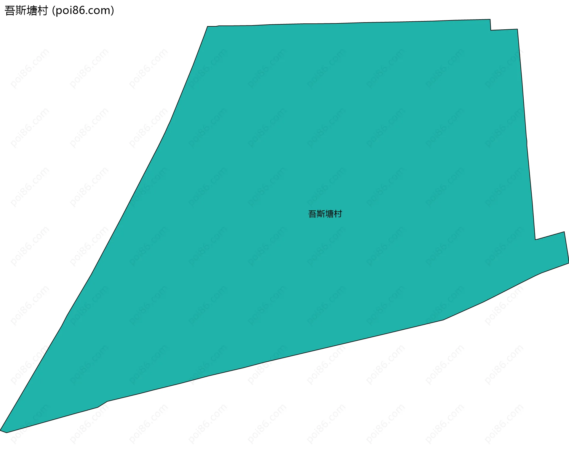 吾斯塘村边界地图