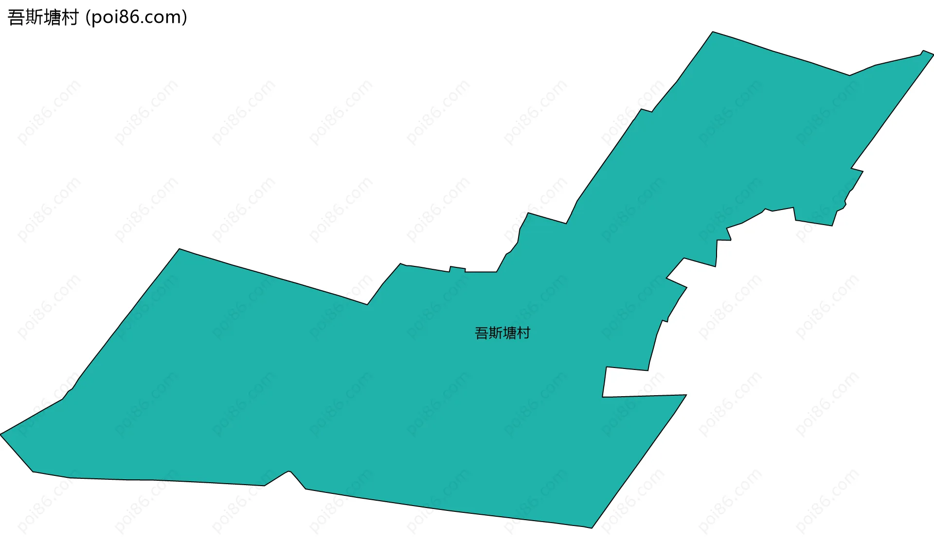 吾斯塘村边界地图