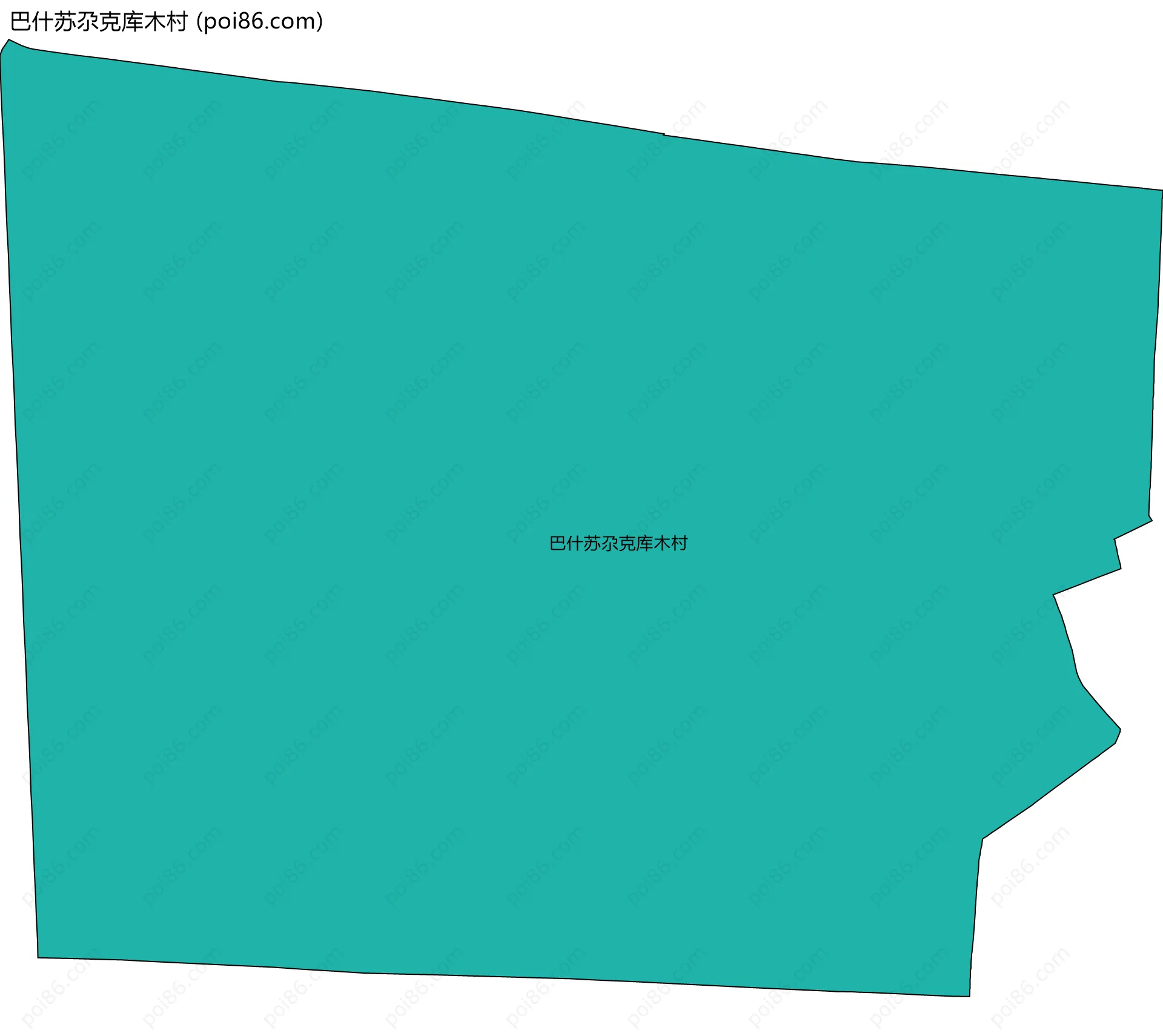 巴什苏尕克库木村边界地图