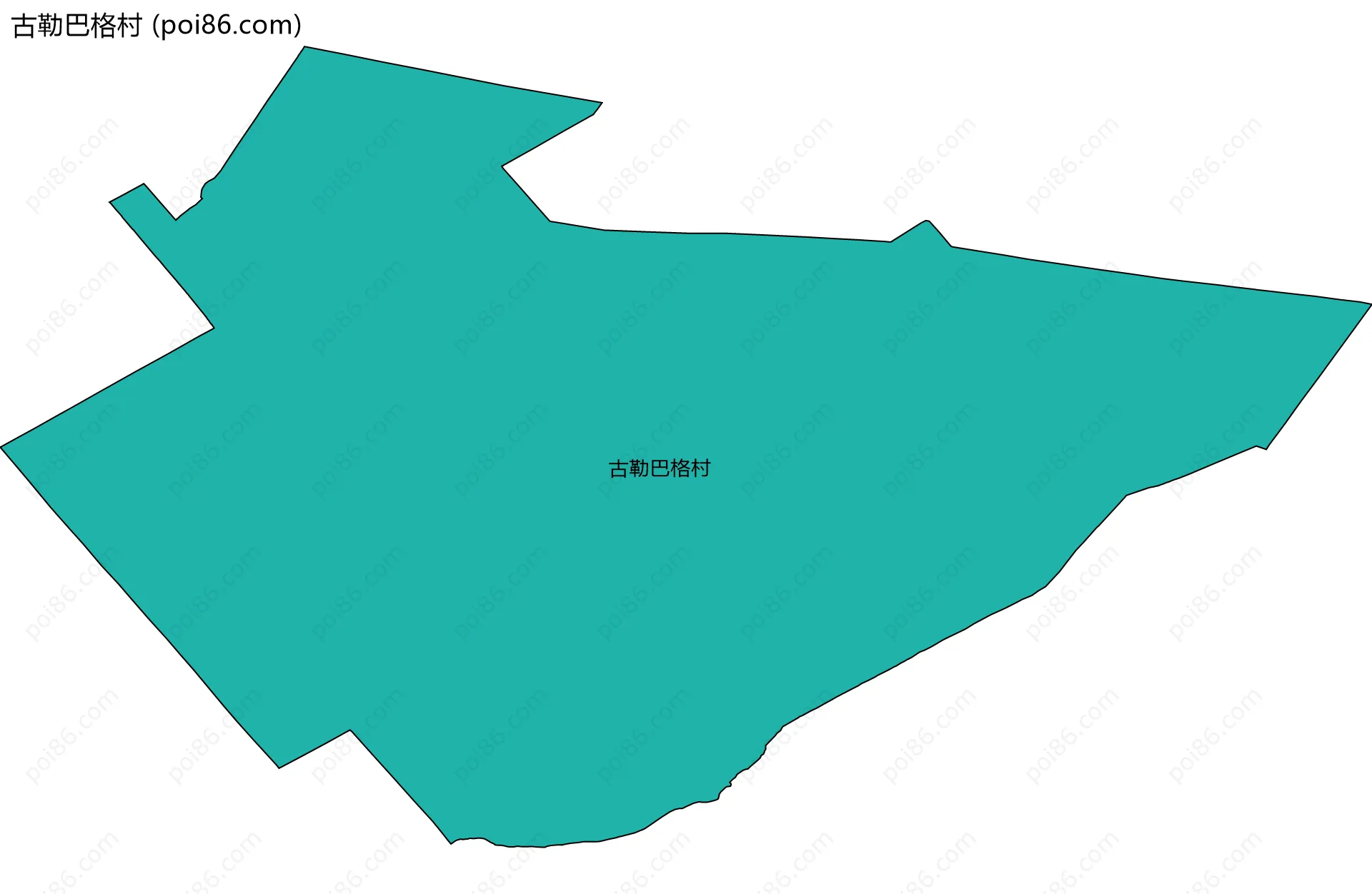 古勒巴格村边界地图