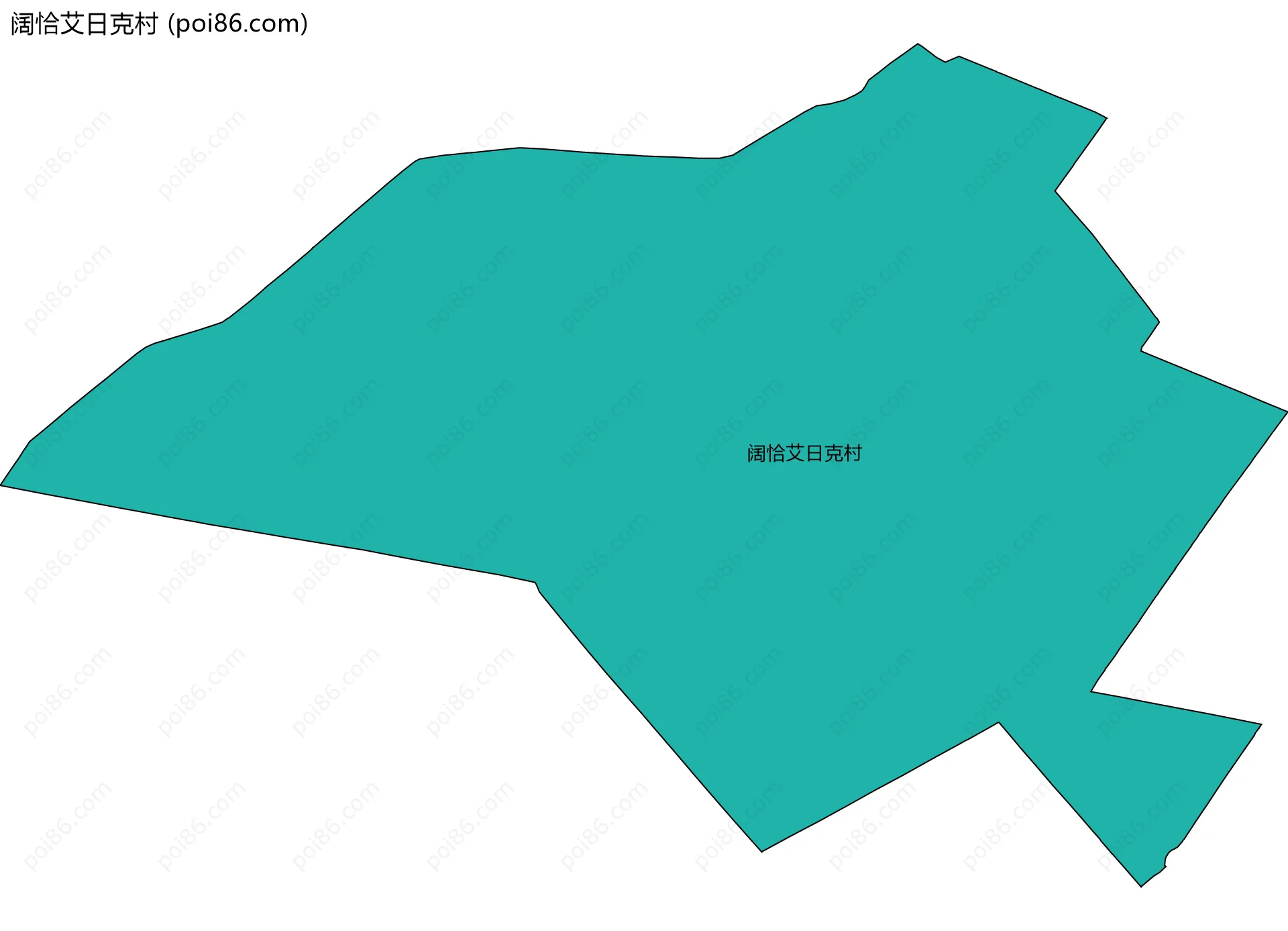 阔恰艾日克村边界地图