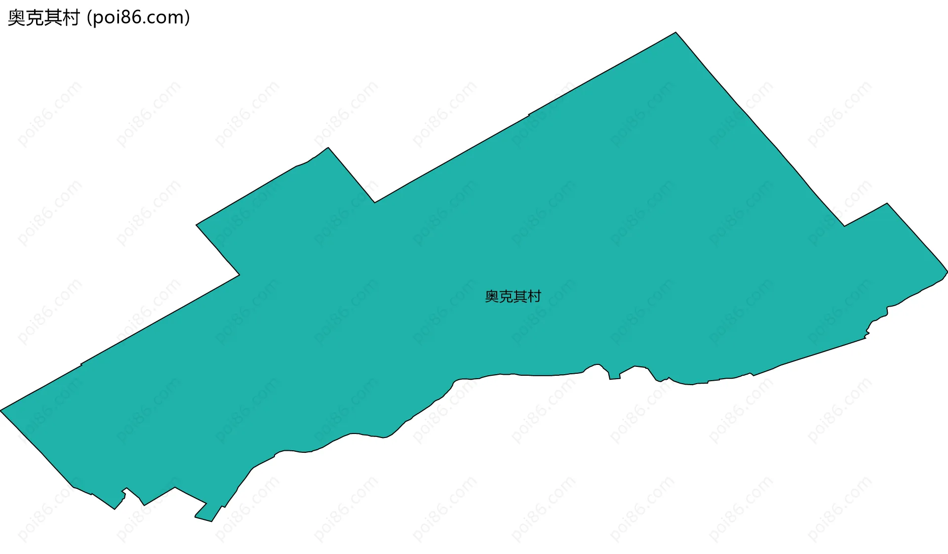 奥克其村边界地图