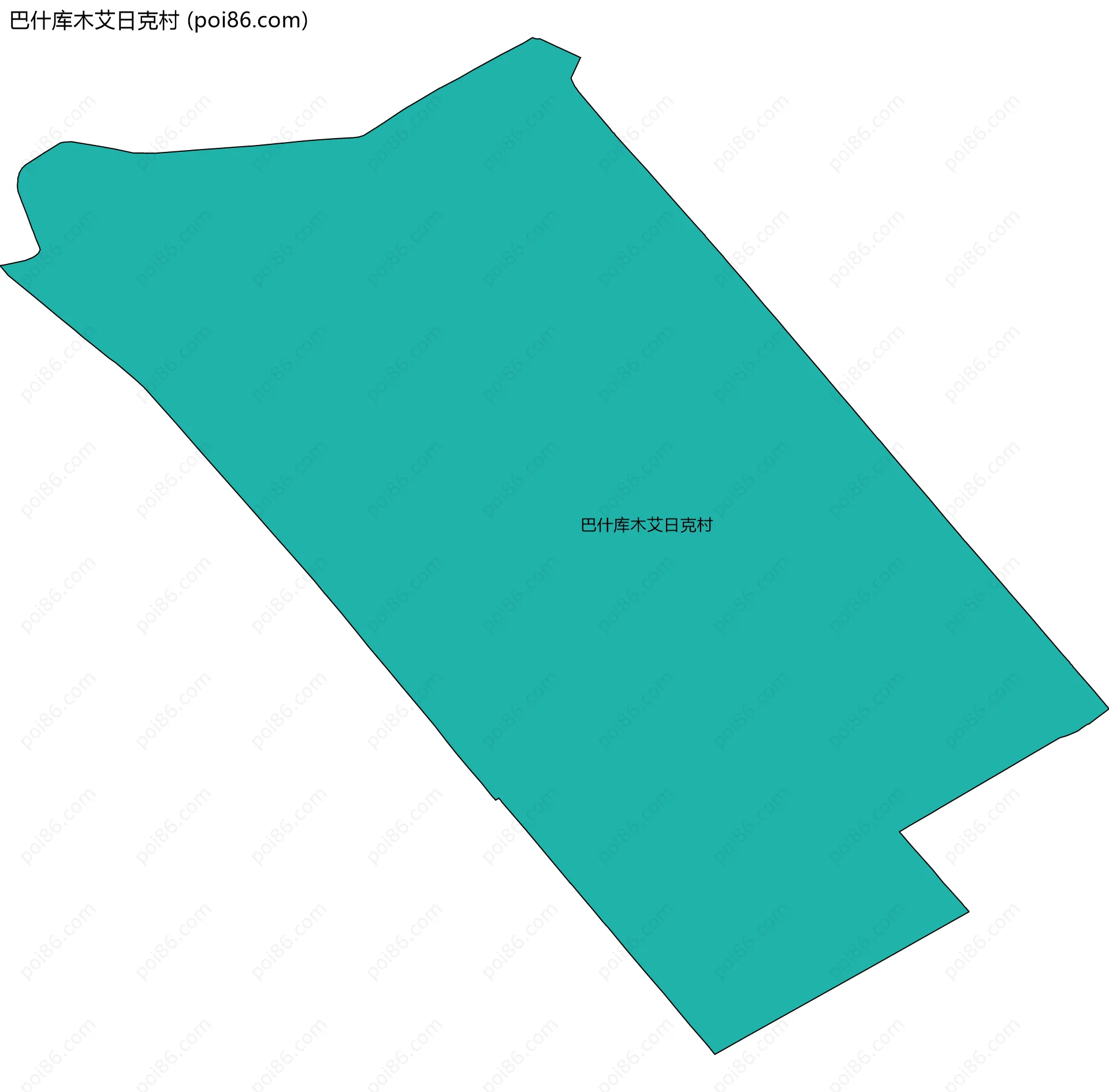 巴什库木艾日克村边界地图