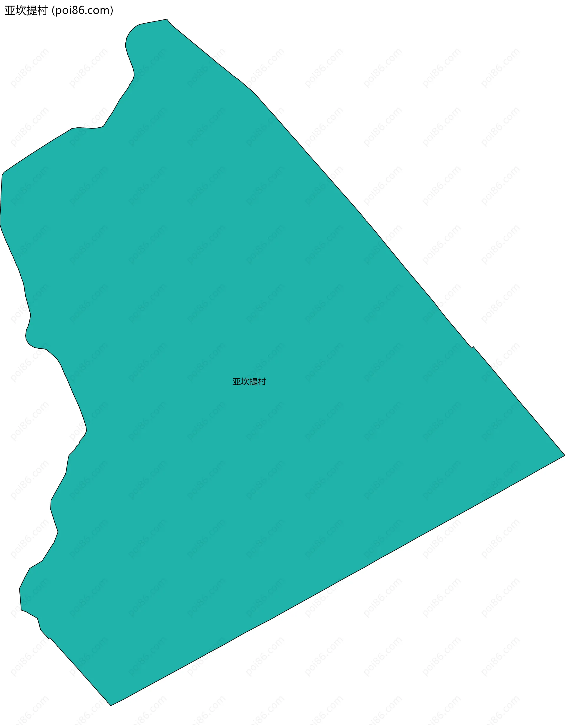 亚坎提村边界地图