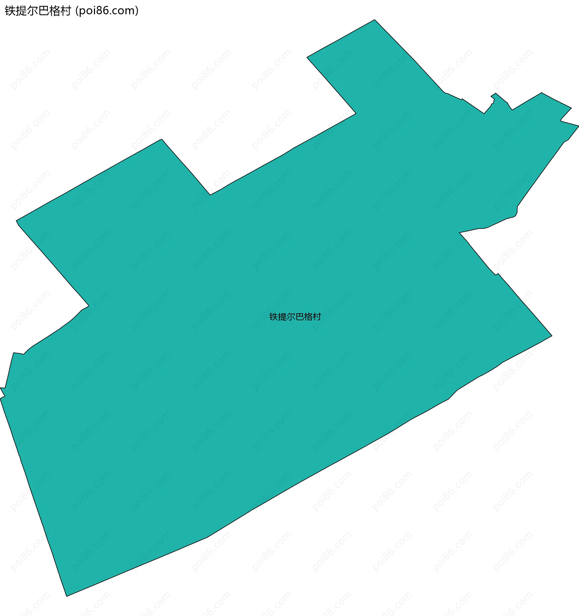 铁提尔巴格村边界地图