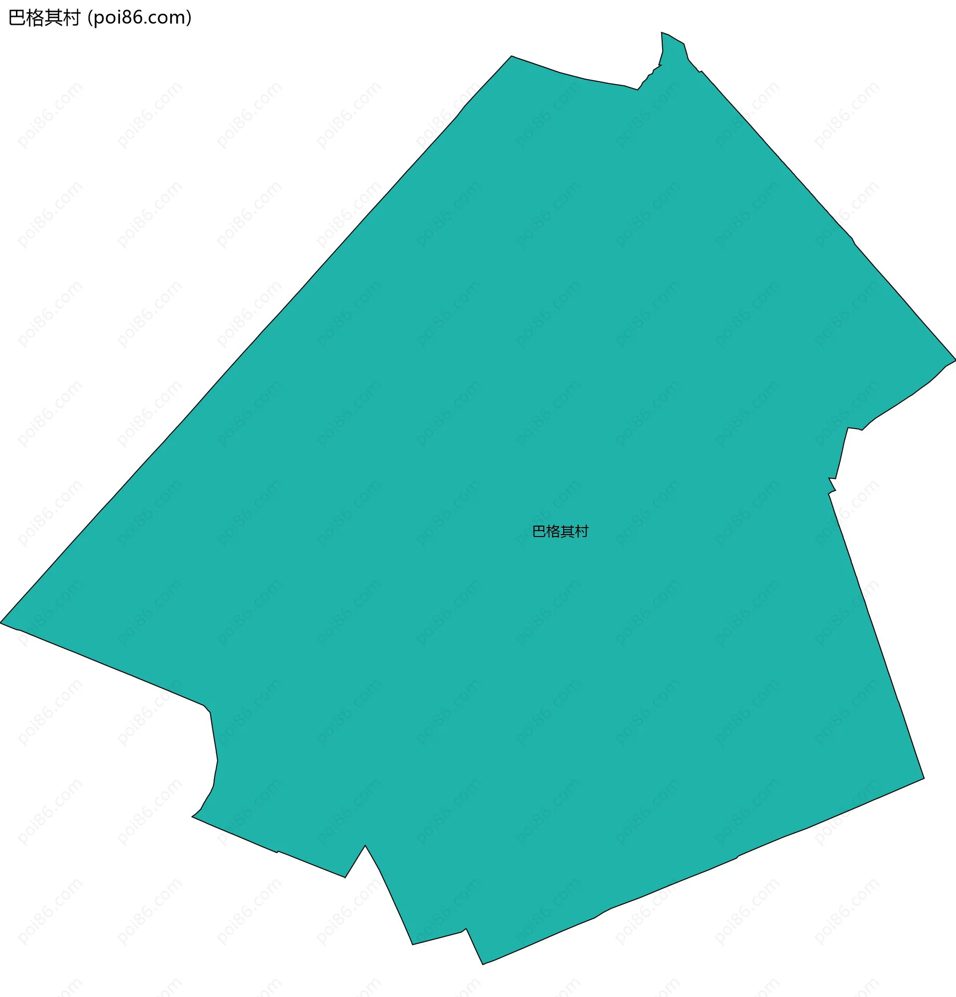 巴格其村边界地图