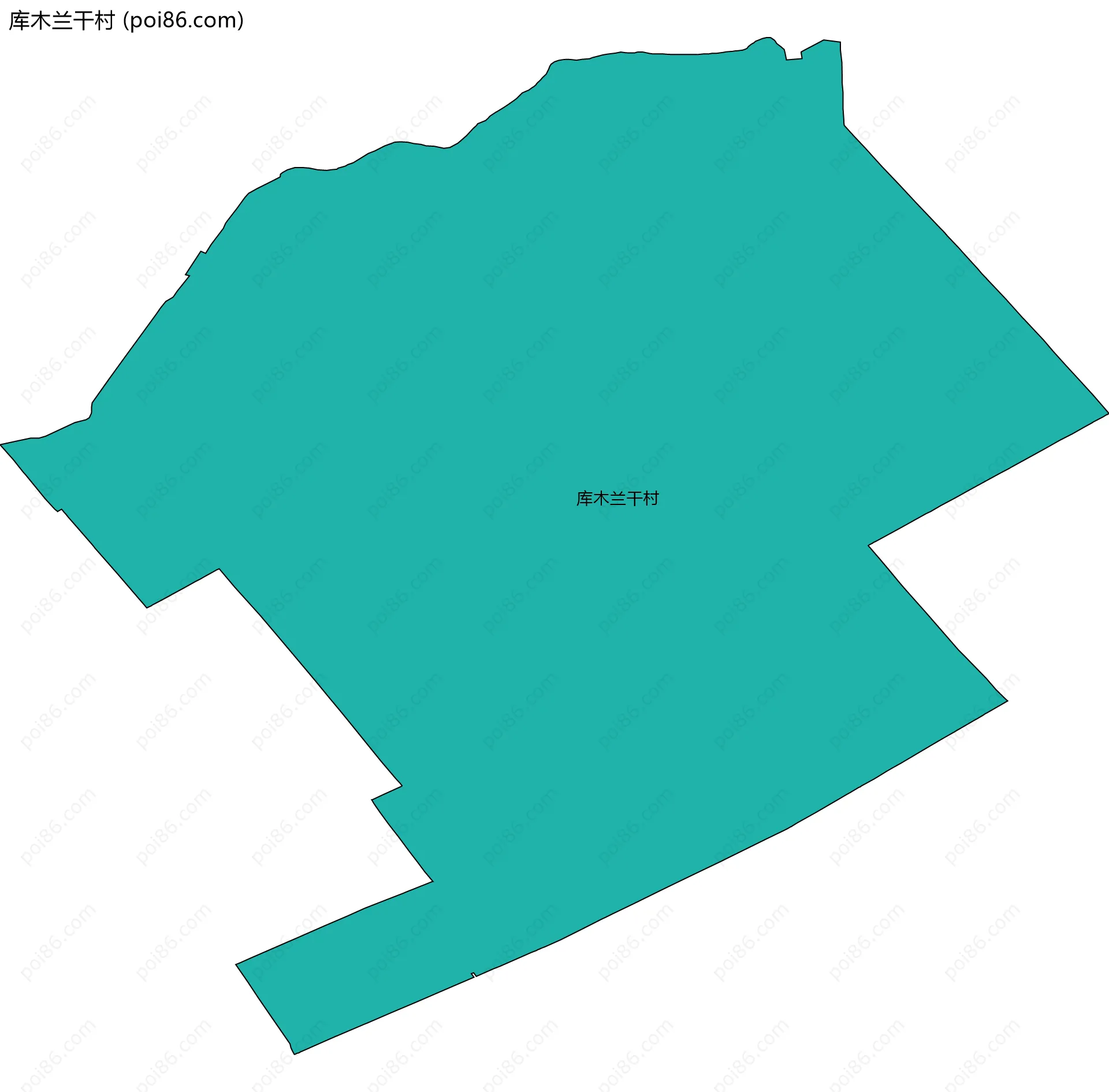 库木兰干村边界地图