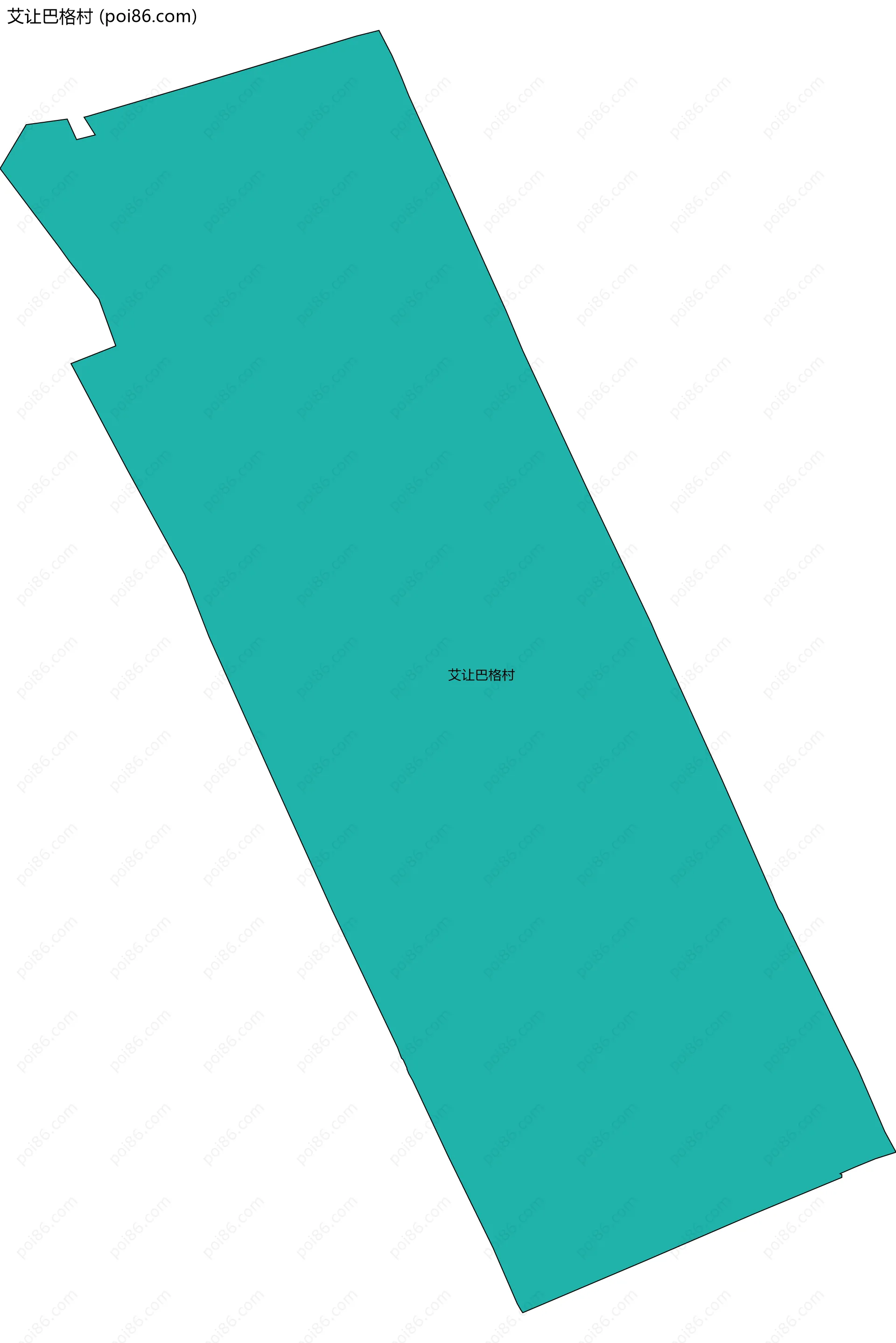 艾让巴格村边界地图