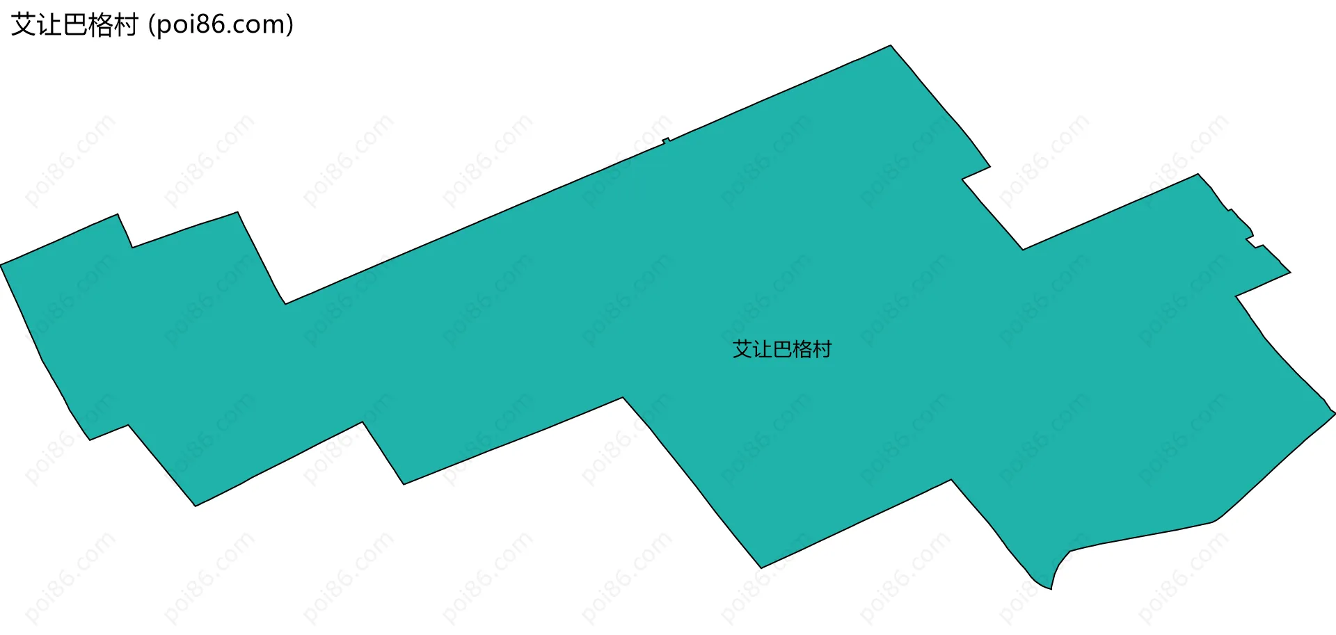 艾让巴格村边界地图