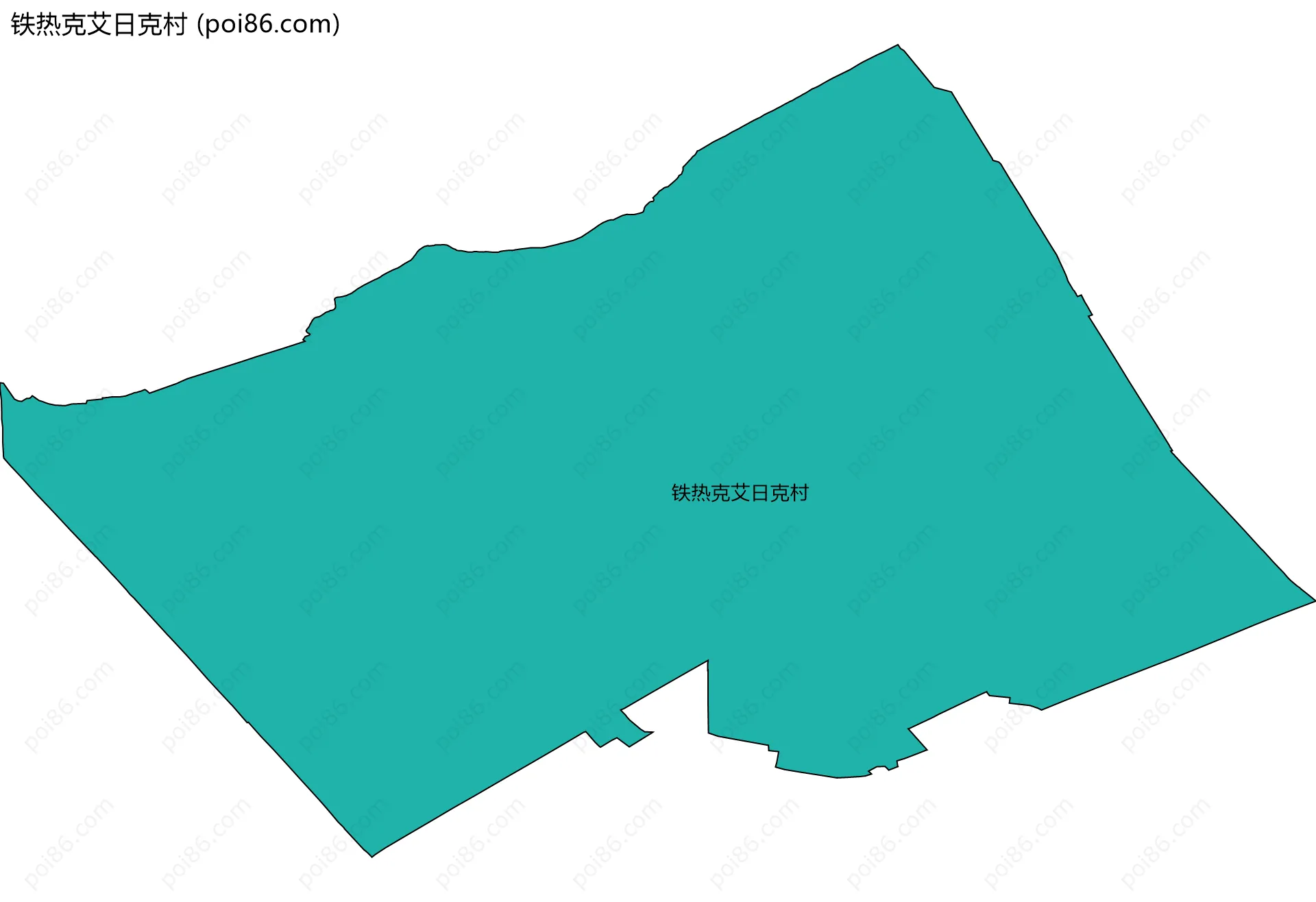 铁热克艾日克村边界地图
