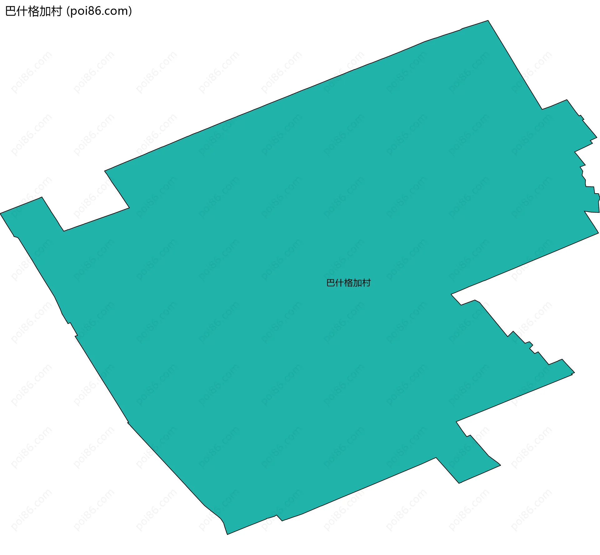 巴什格加村边界地图