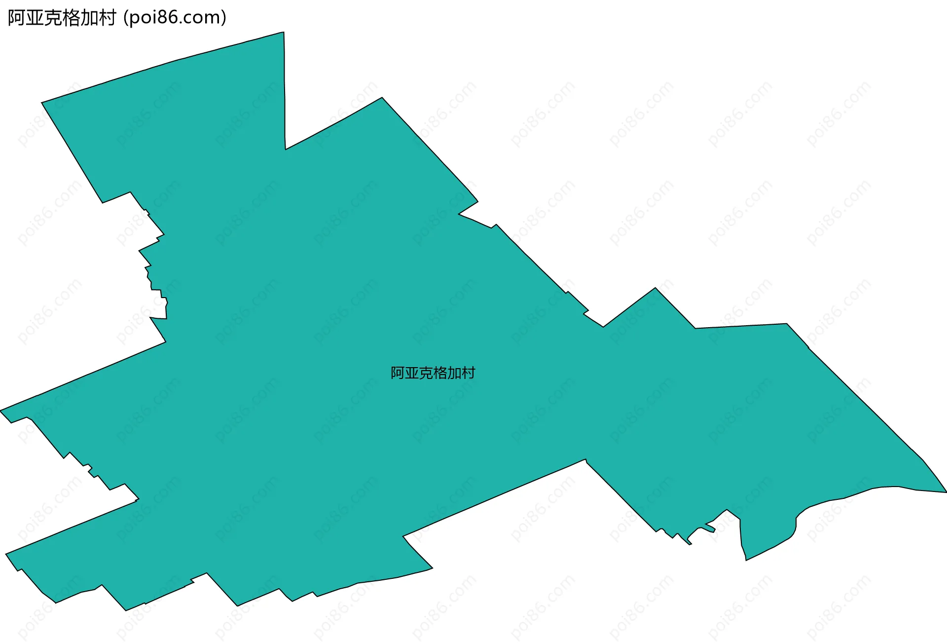 阿亚克格加村边界地图
