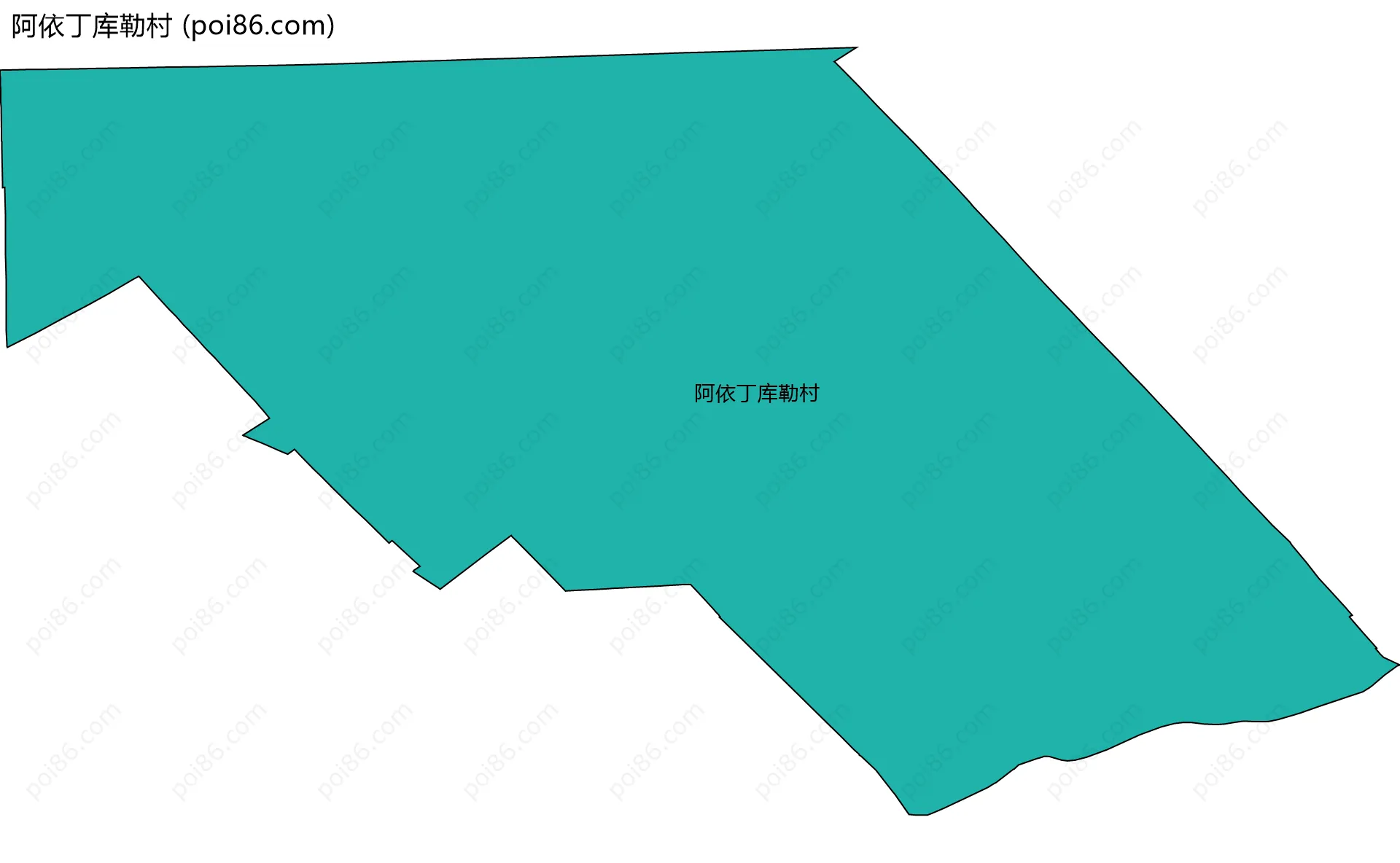 阿依丁库勒村边界地图