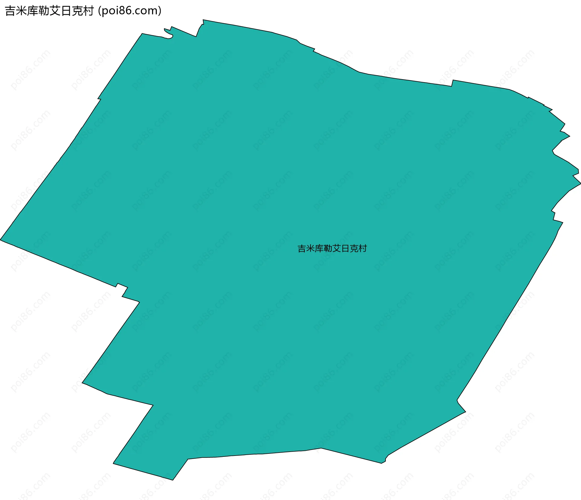 吉米库勒艾日克村边界地图