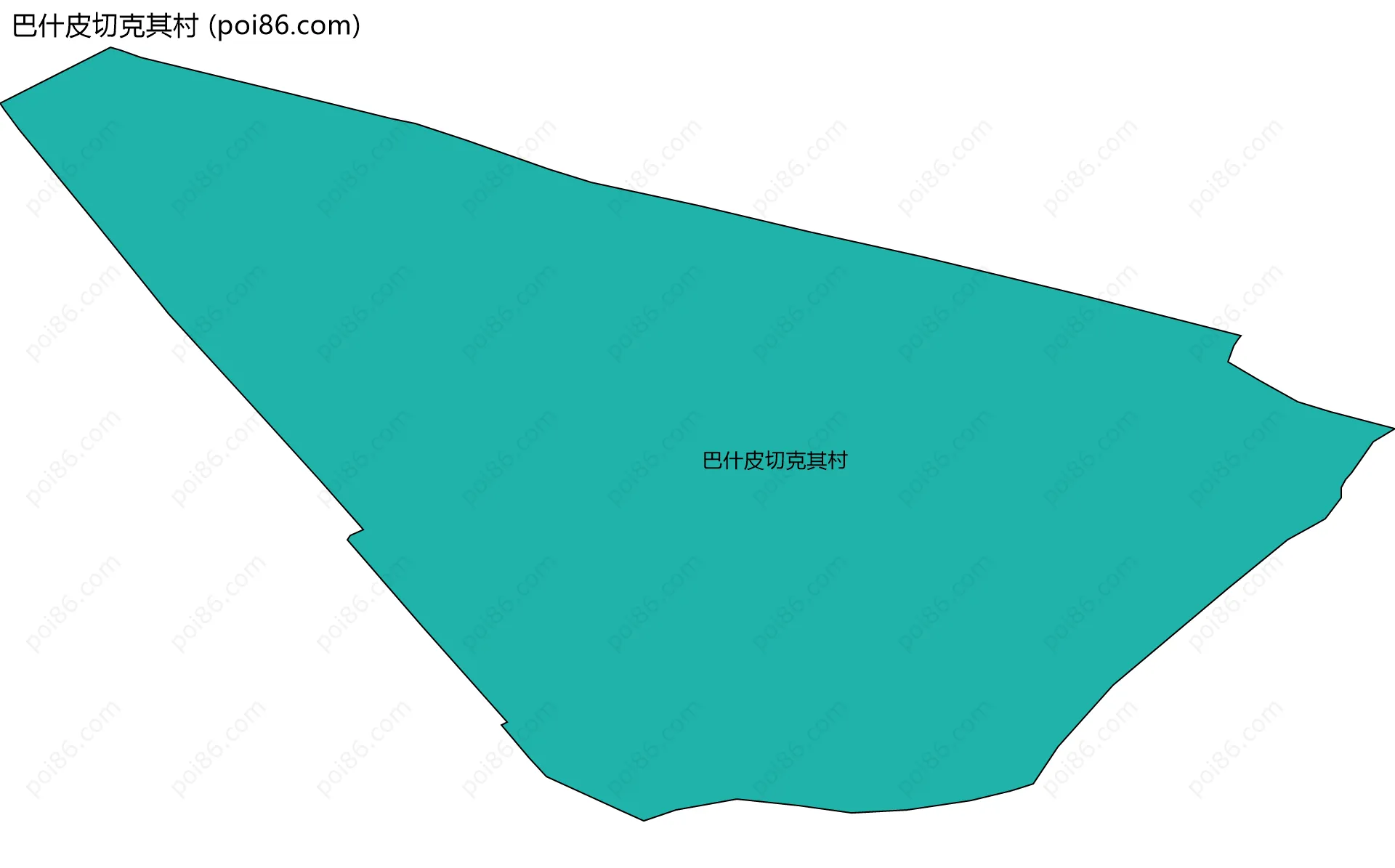 巴什皮切克其村边界地图