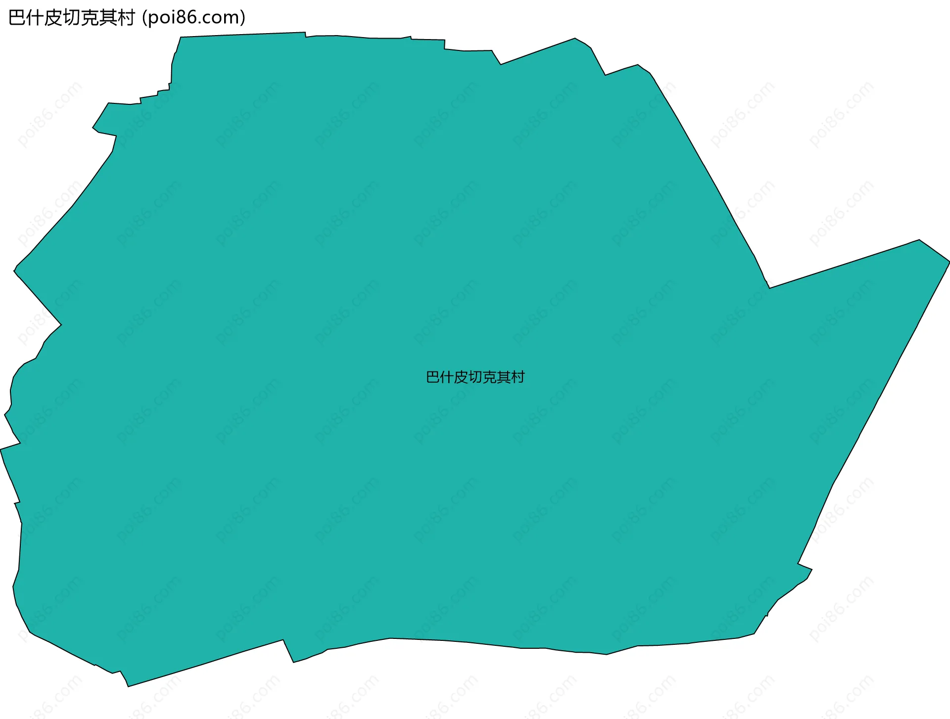 巴什皮切克其村边界地图