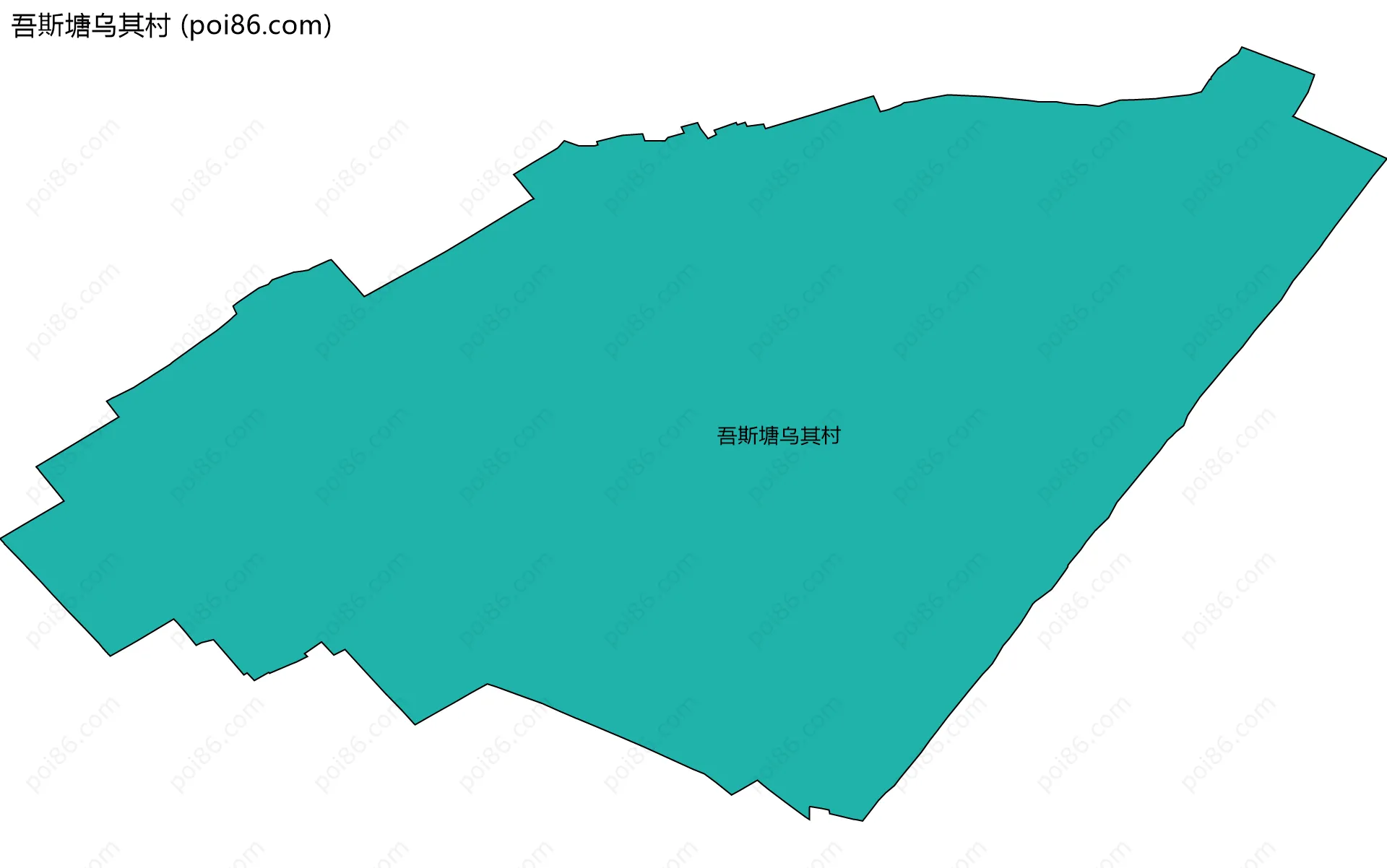 吾斯塘乌其村边界地图