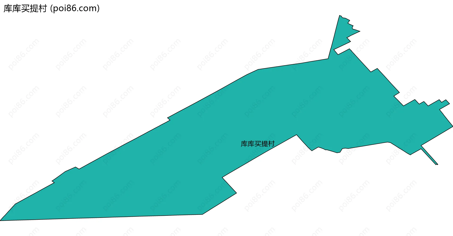 库库买提村边界地图