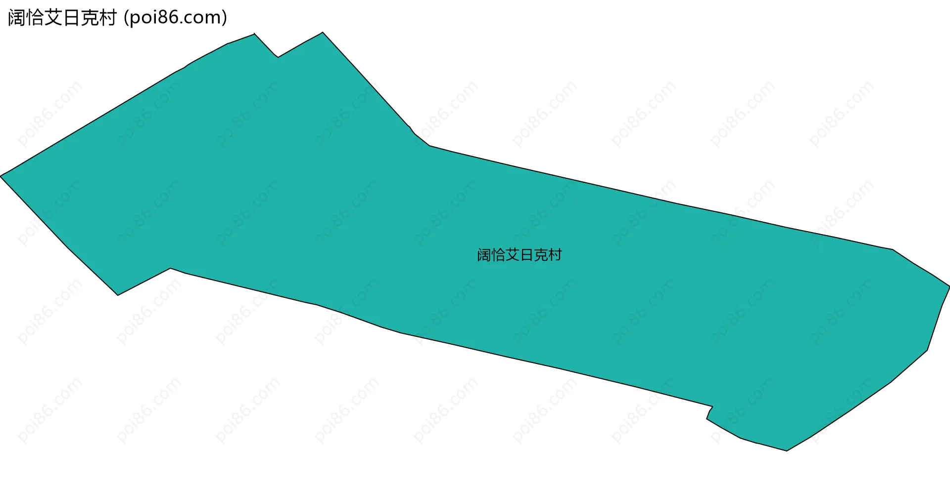 阔恰艾日克村边界地图