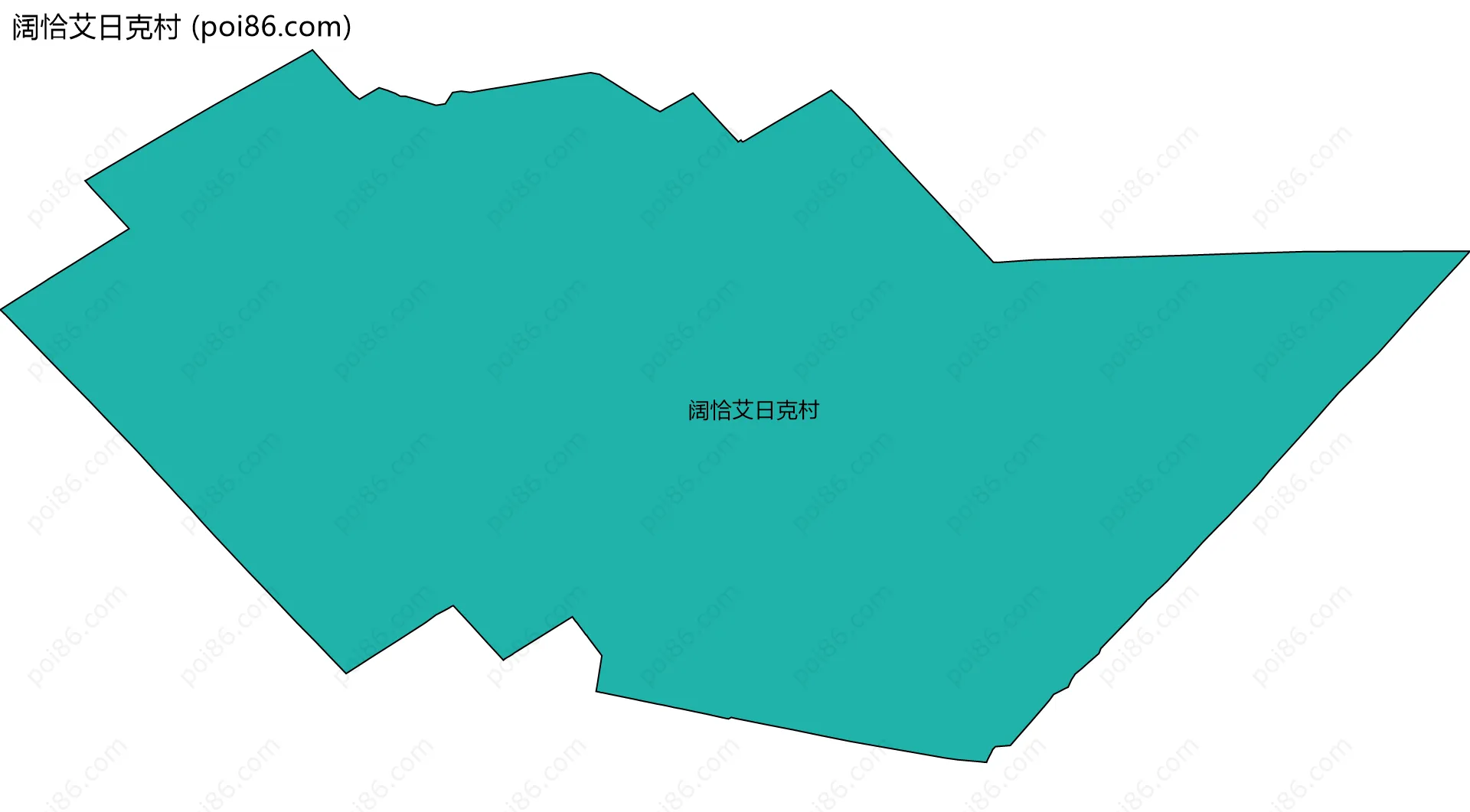 阔恰艾日克村边界地图