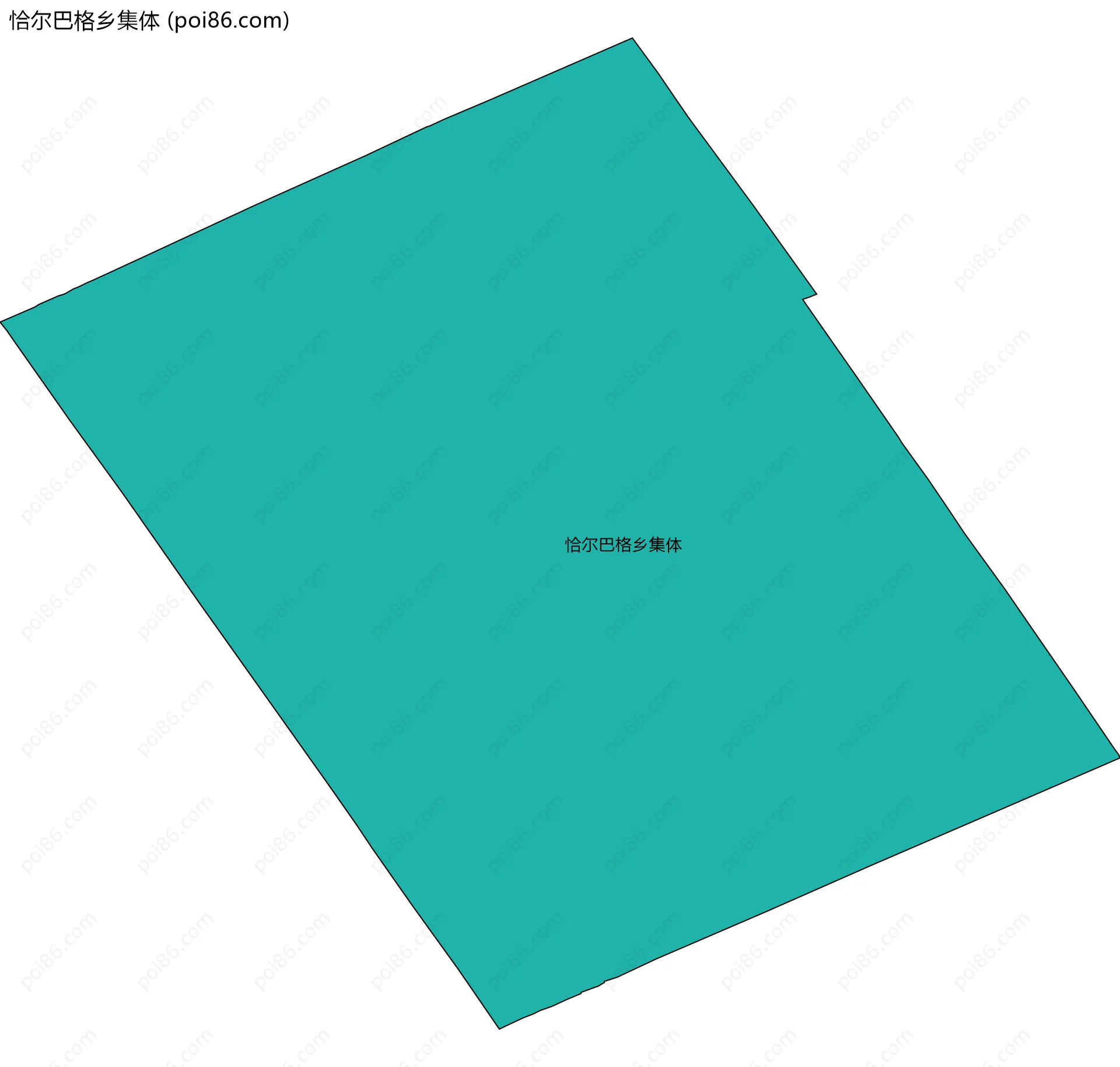 恰尔巴格乡集体边界地图