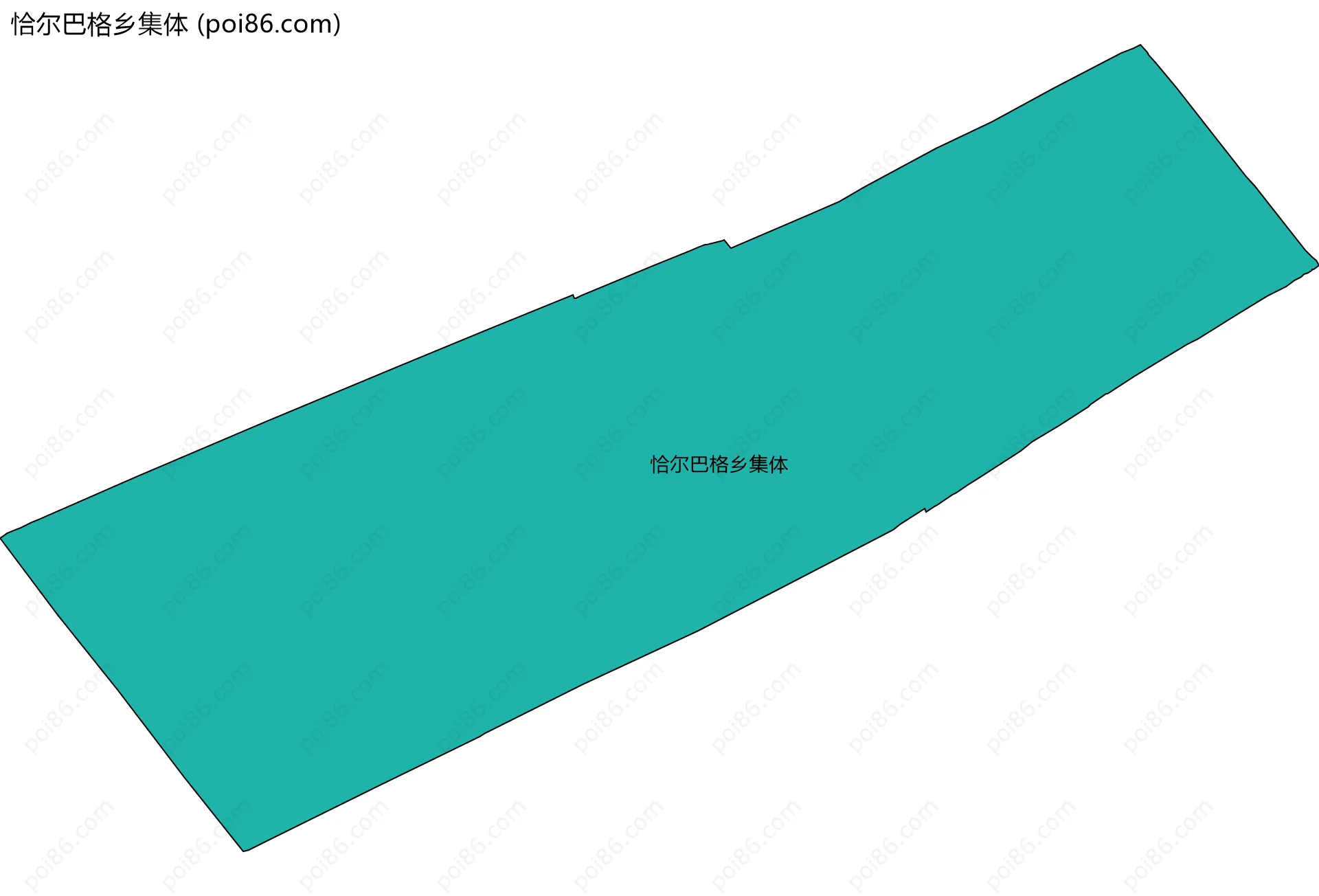 恰尔巴格乡集体边界地图