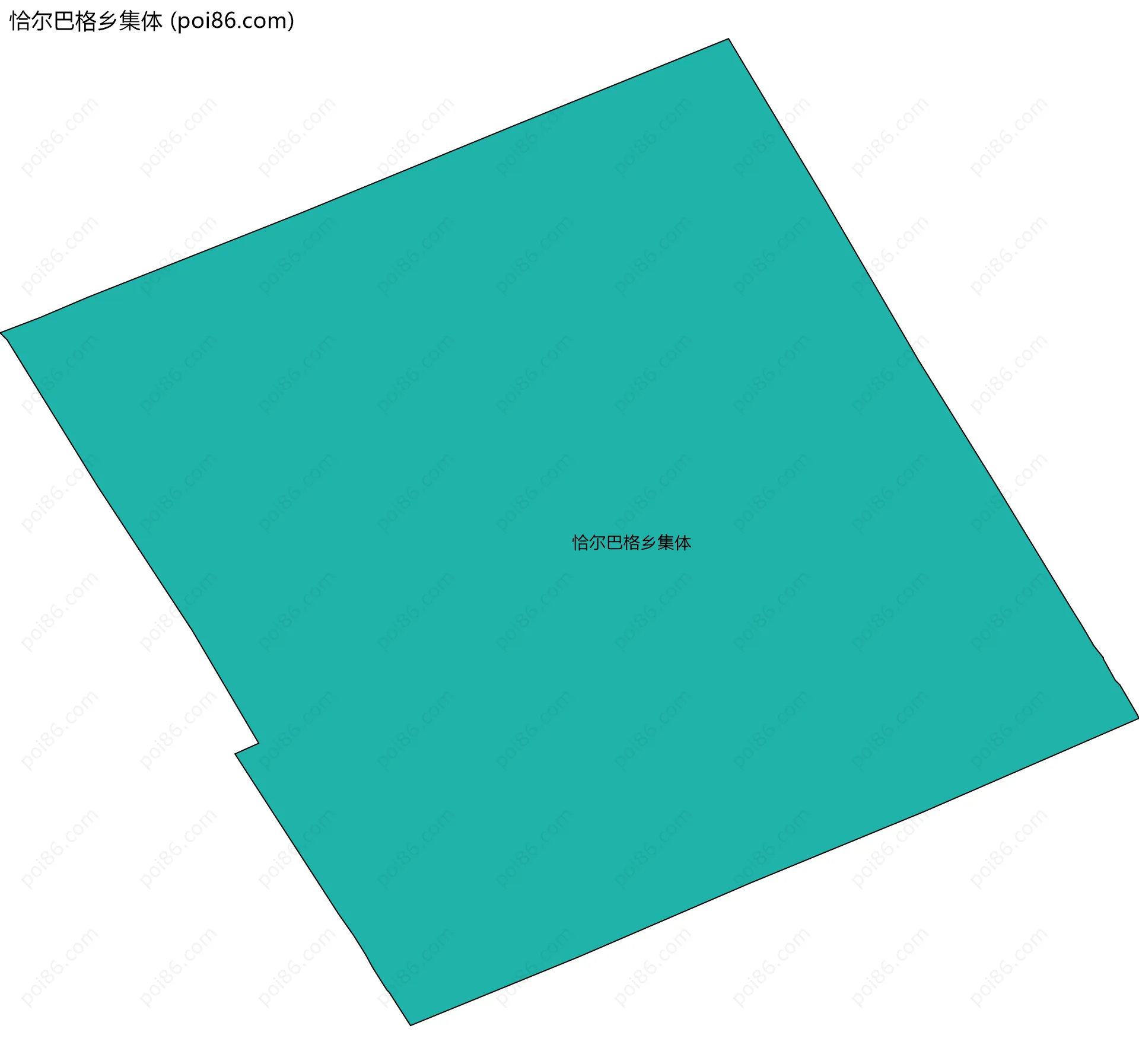 恰尔巴格乡集体边界地图