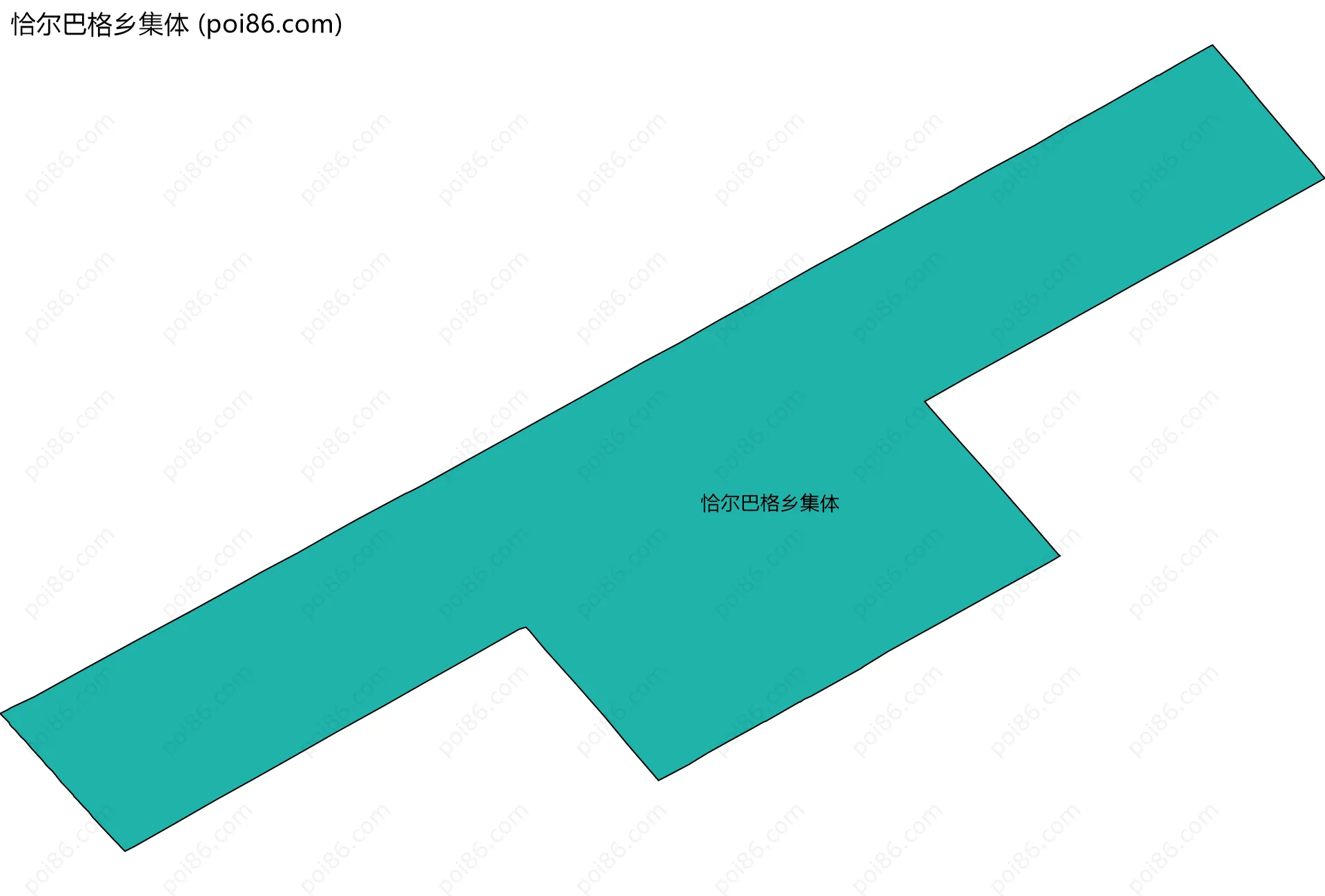 恰尔巴格乡集体边界地图