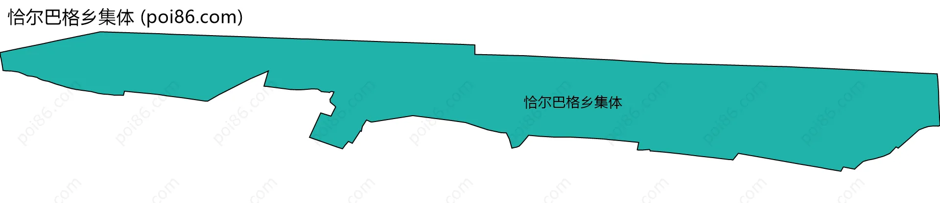 恰尔巴格乡集体边界地图