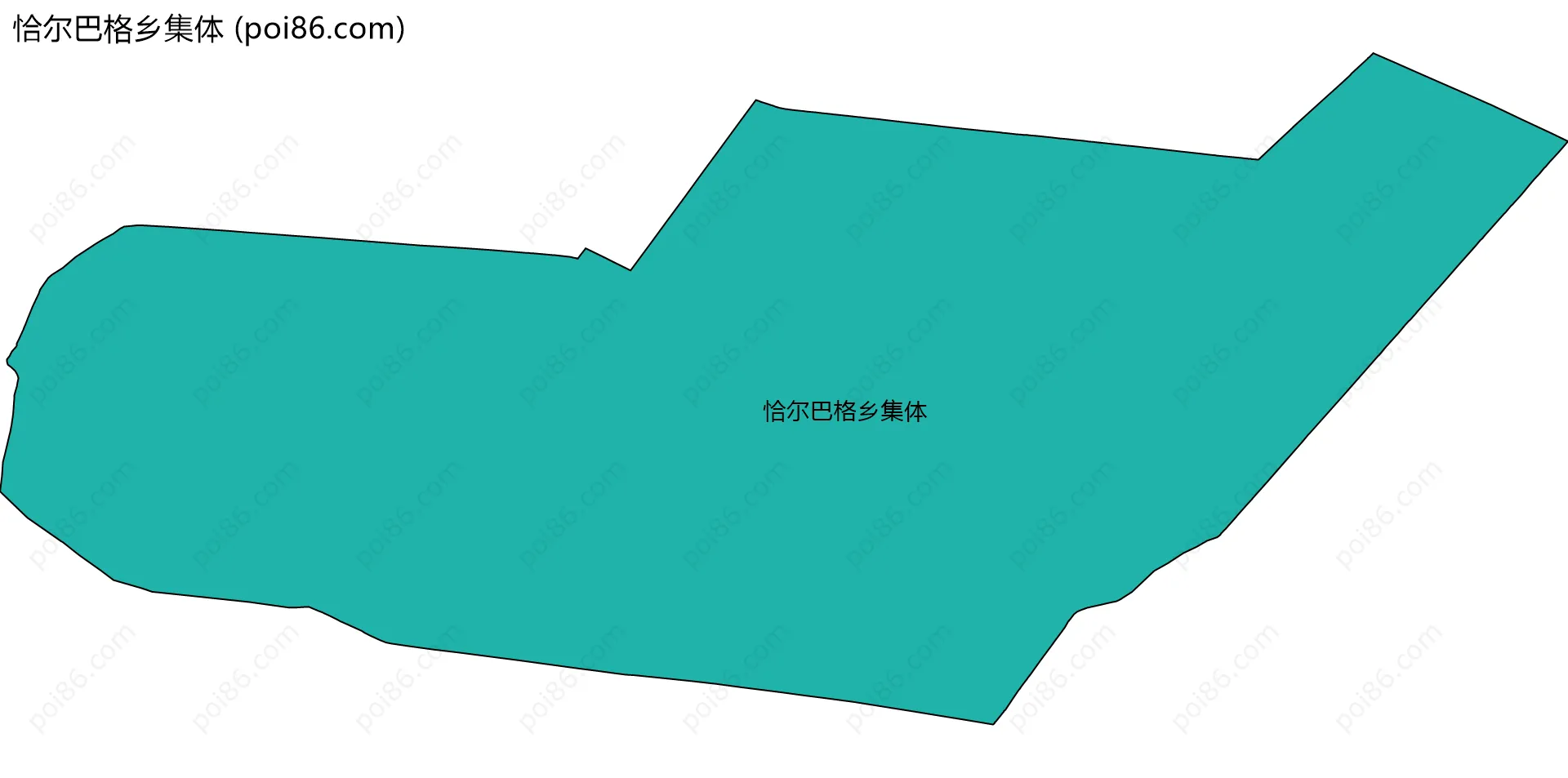 恰尔巴格乡集体边界地图