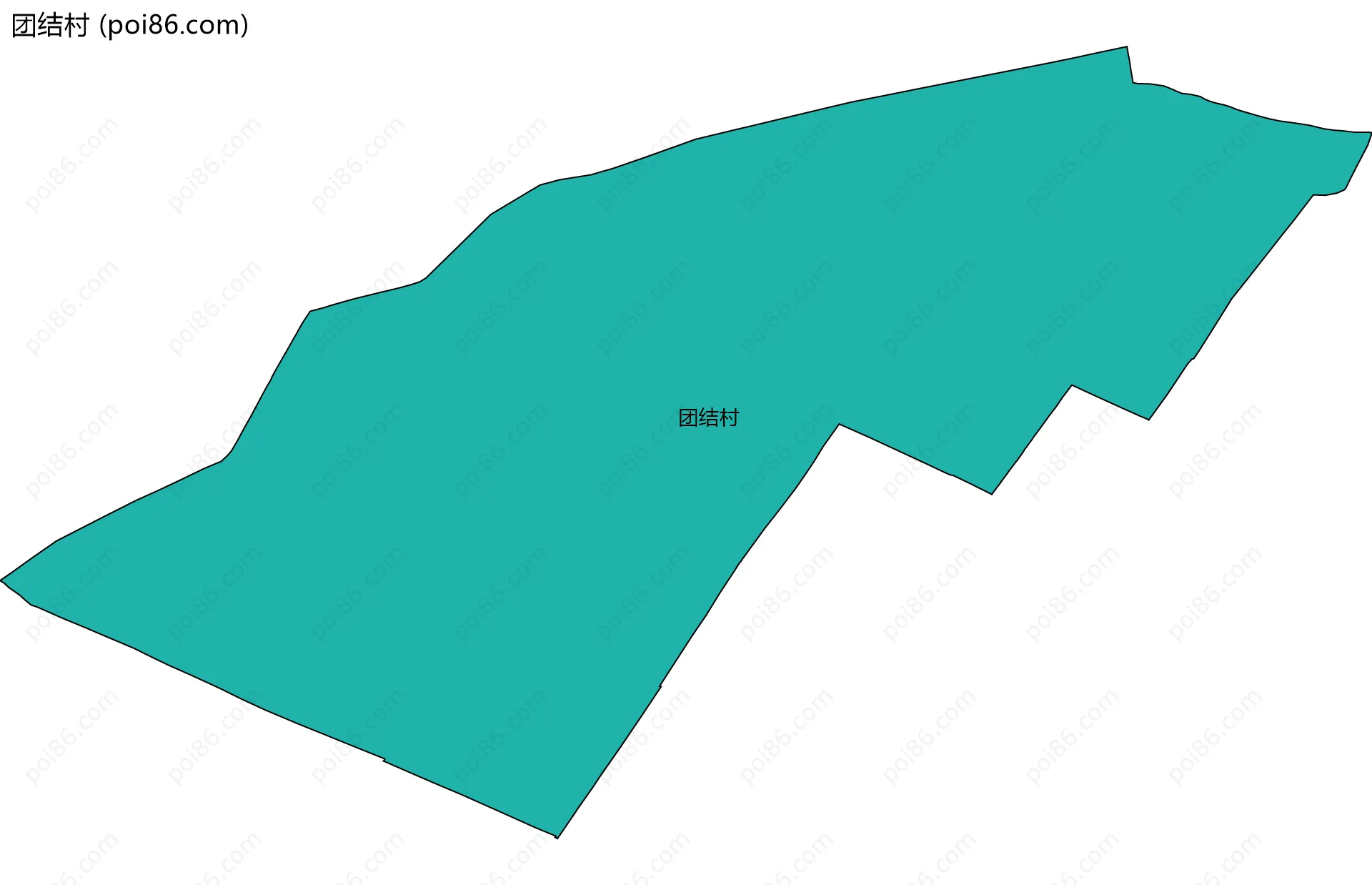 团结村边界地图