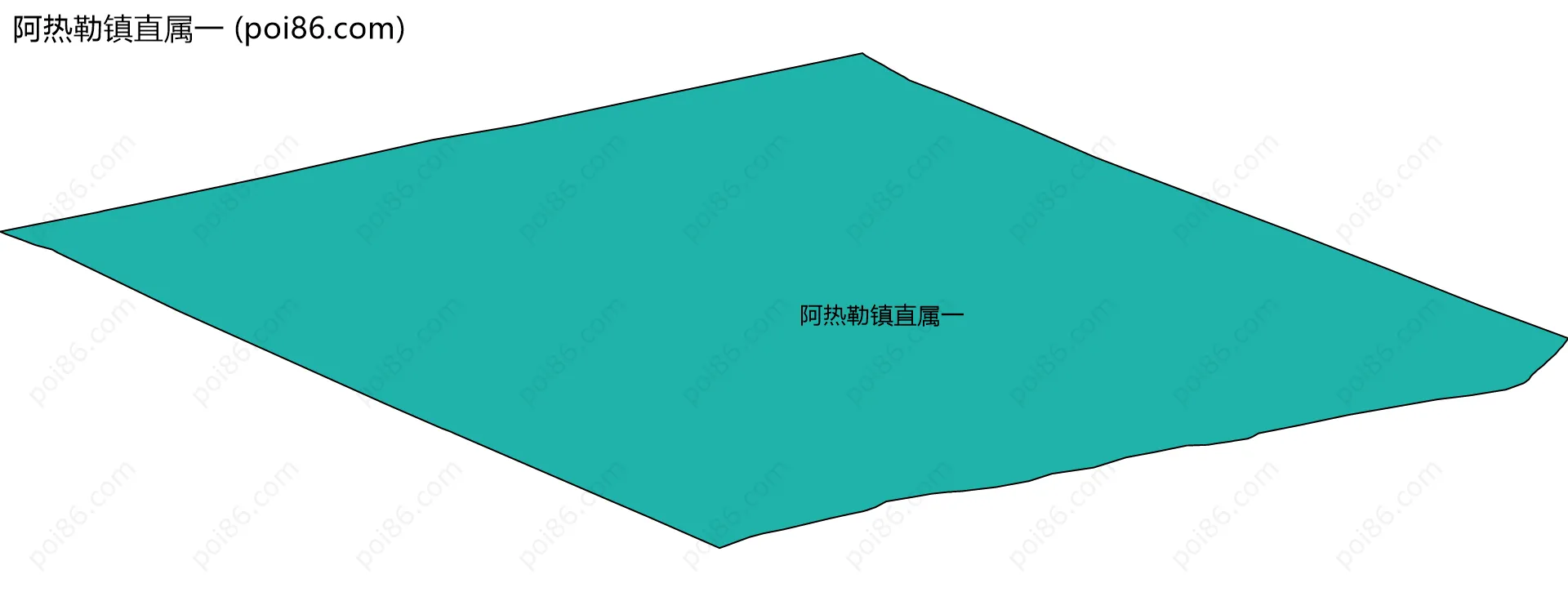 阿热勒镇直属一边界地图