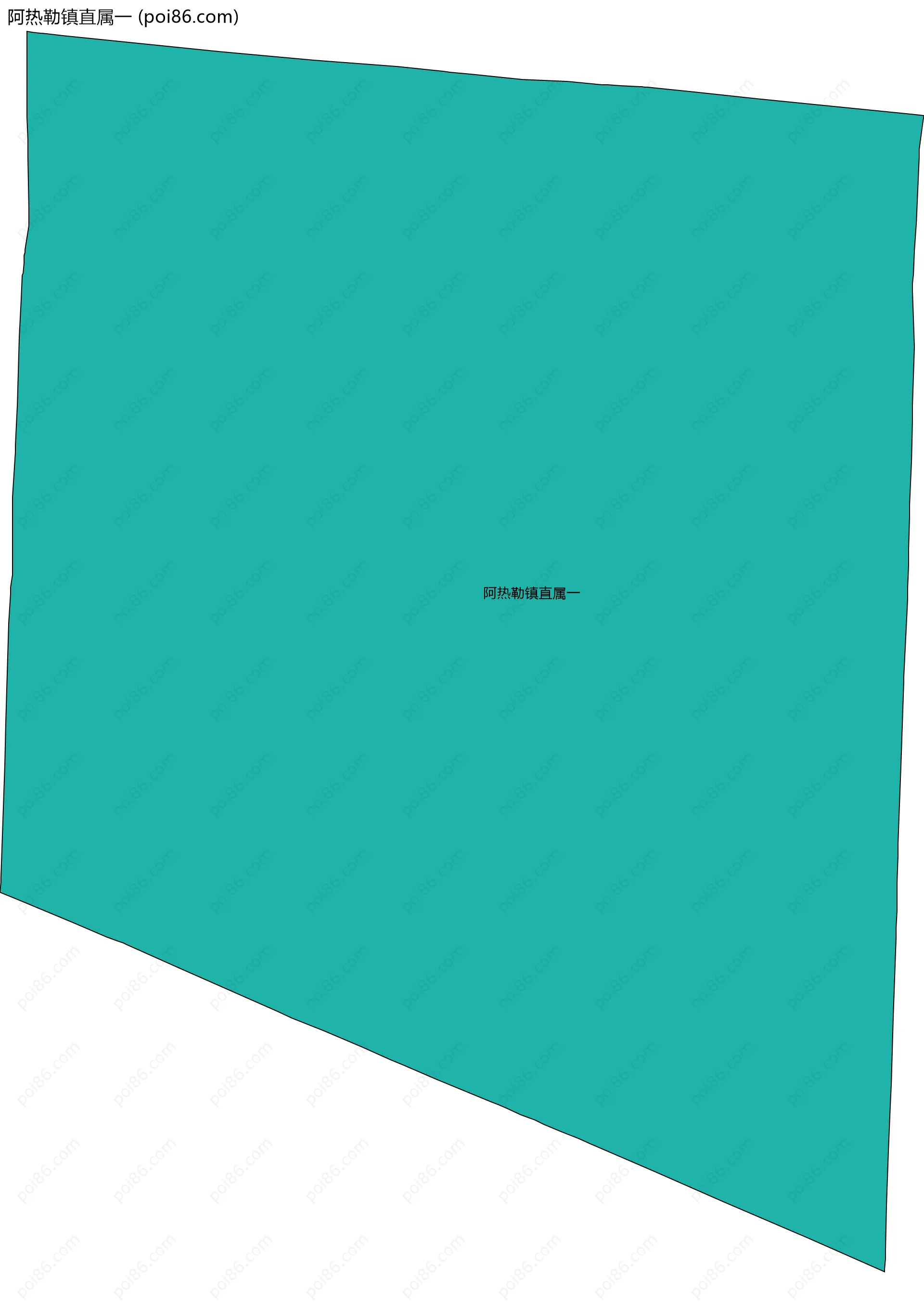 阿热勒镇直属一边界地图