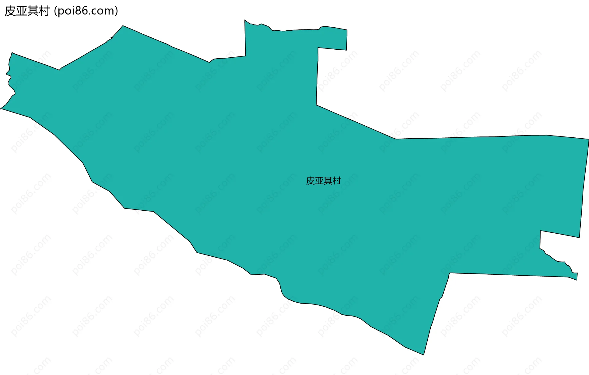 皮亚其村边界地图