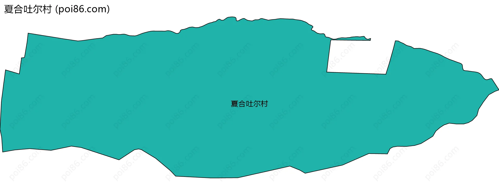 夏合吐尔村边界地图