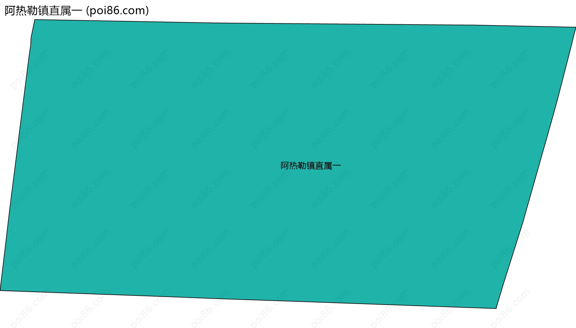 阿热勒镇直属一边界地图