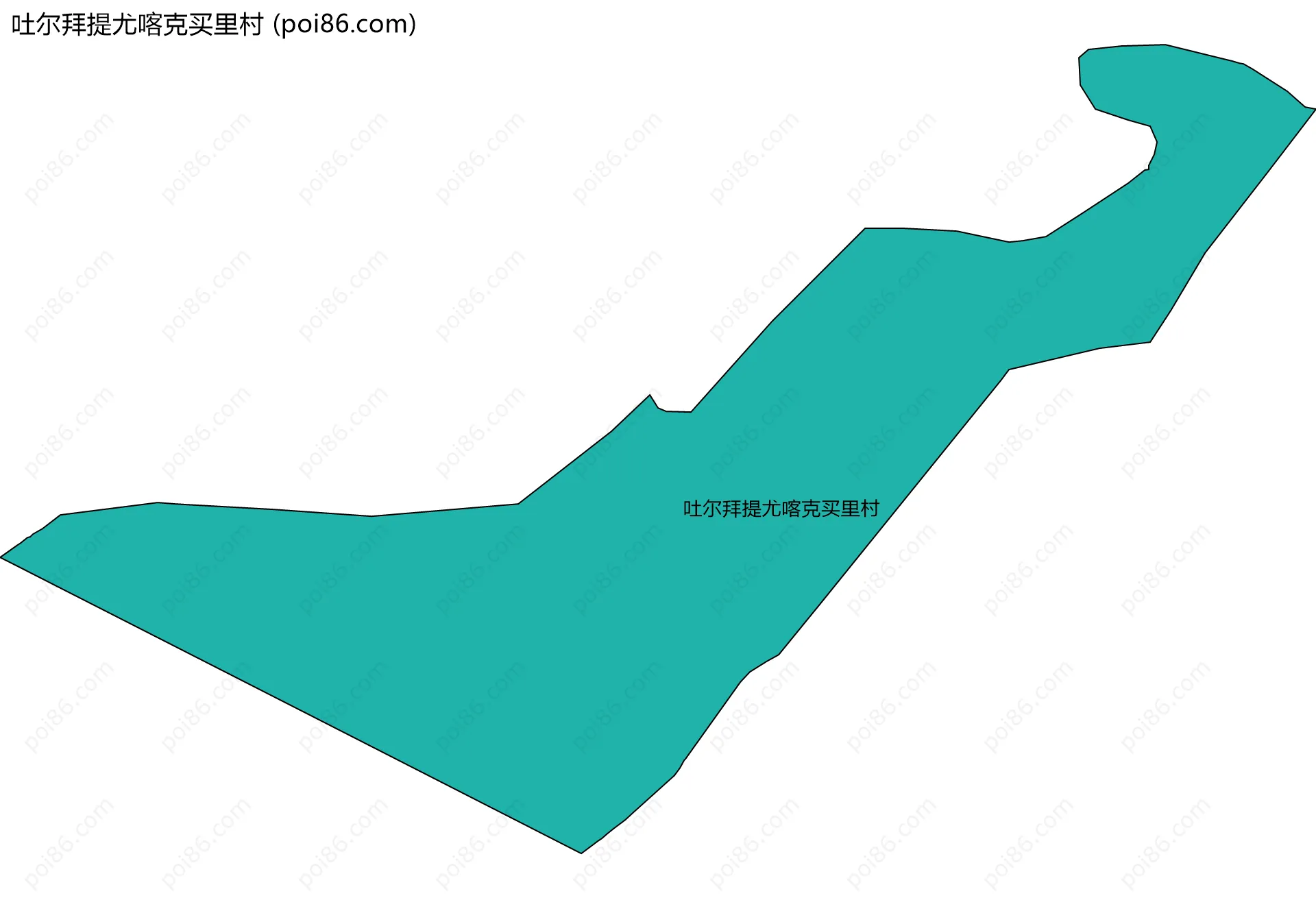 吐尔拜提尤喀克买里村边界地图