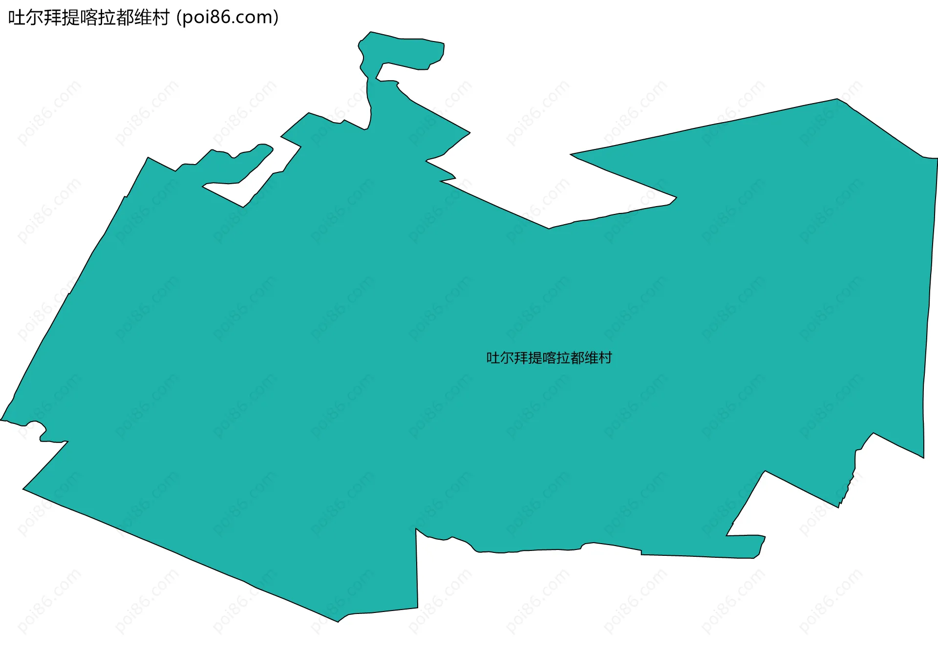 吐尔拜提喀拉都维村边界地图