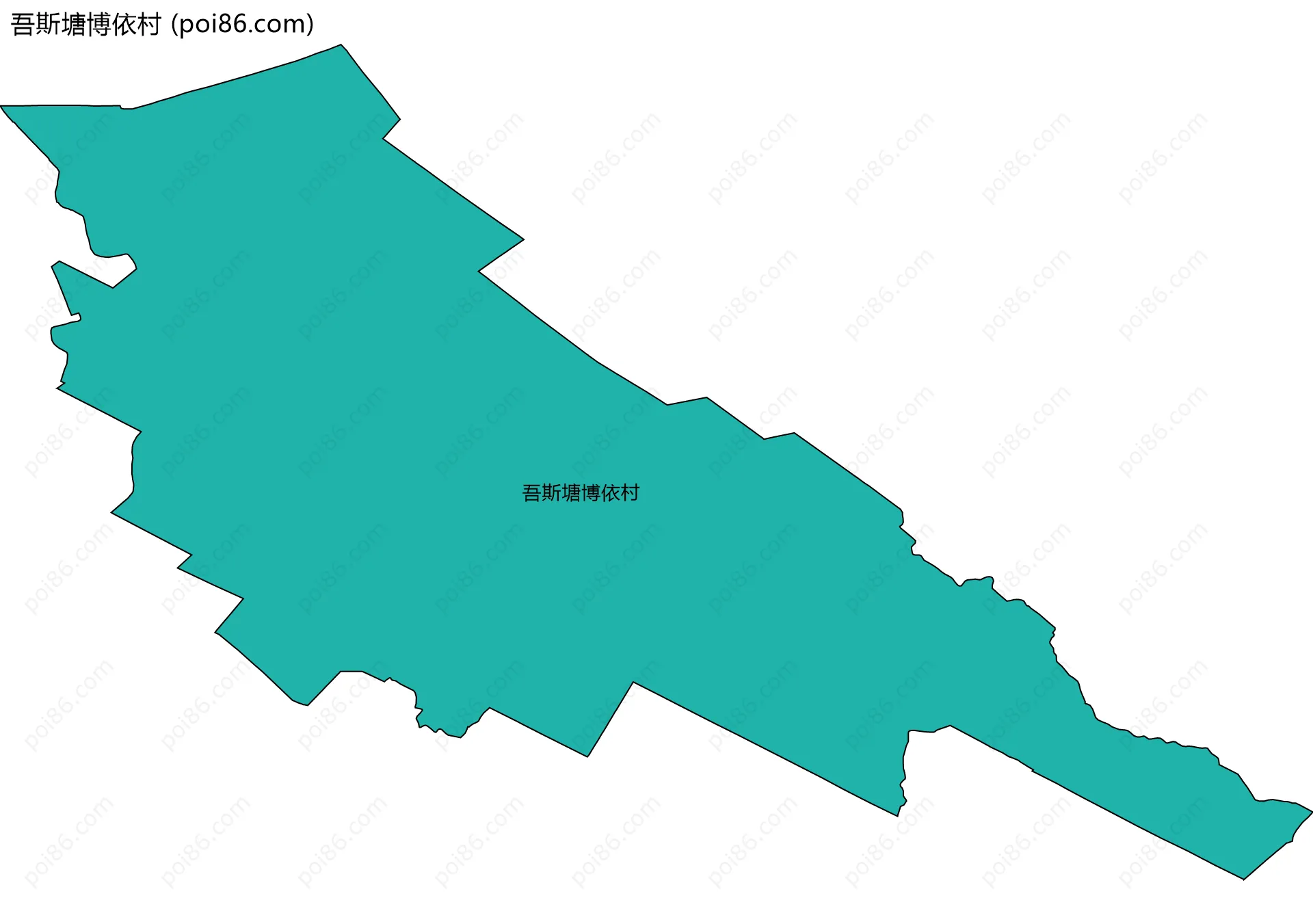 吾斯塘博依村边界地图